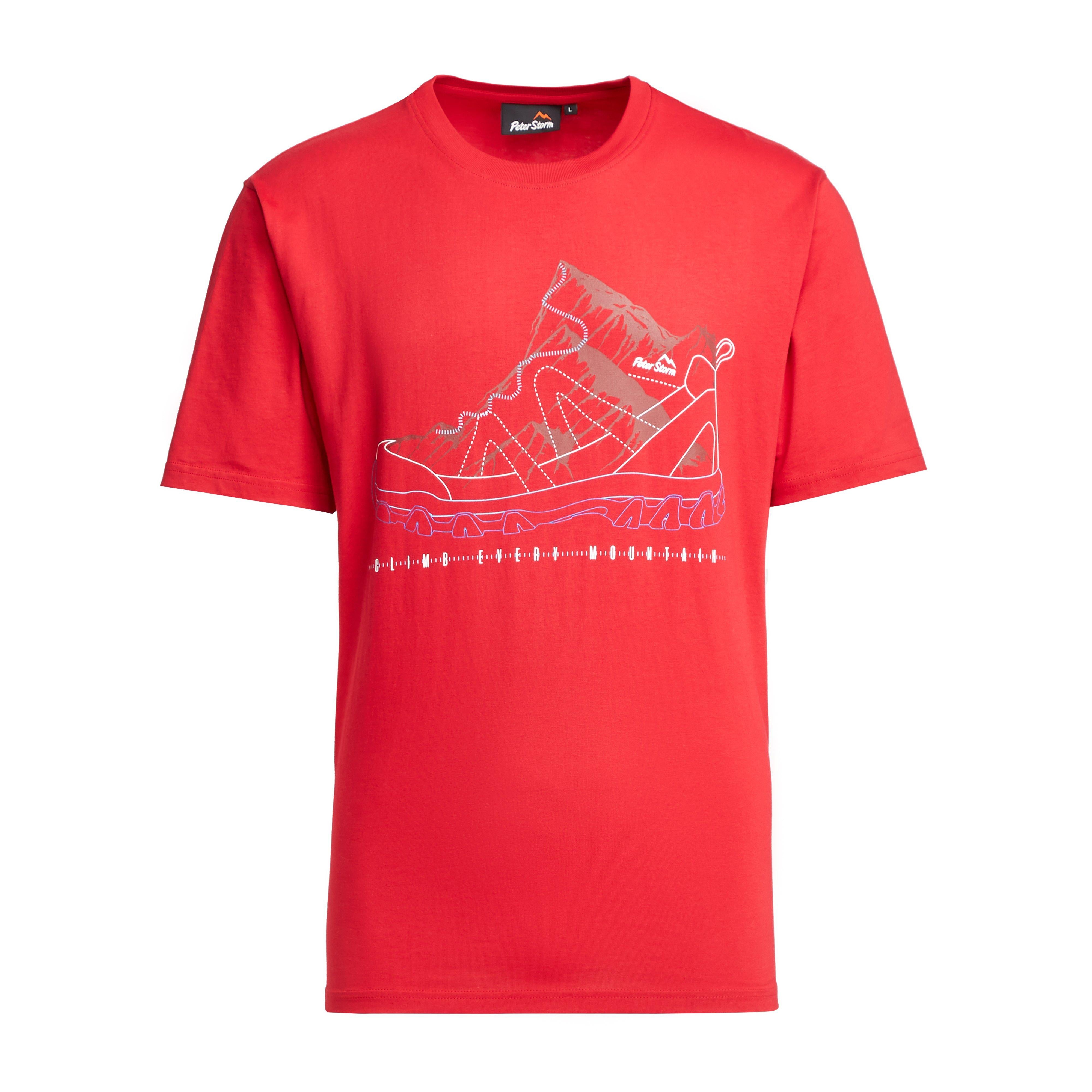 Mens Climb T-Shirt Red