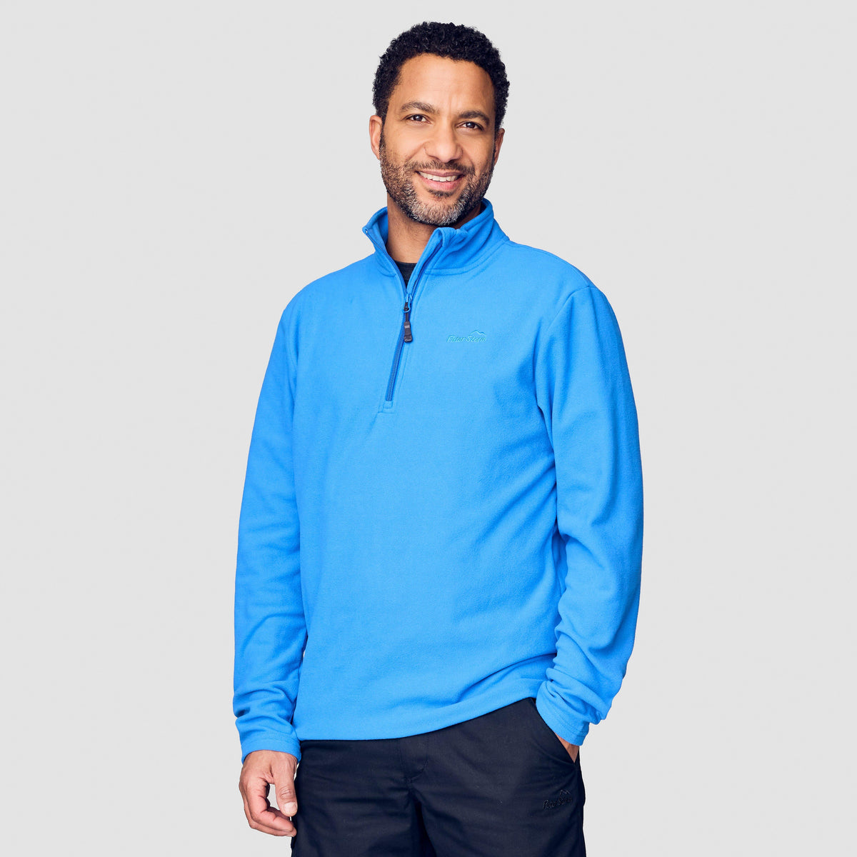 Mens Bracken Half Zip Fleece Blue