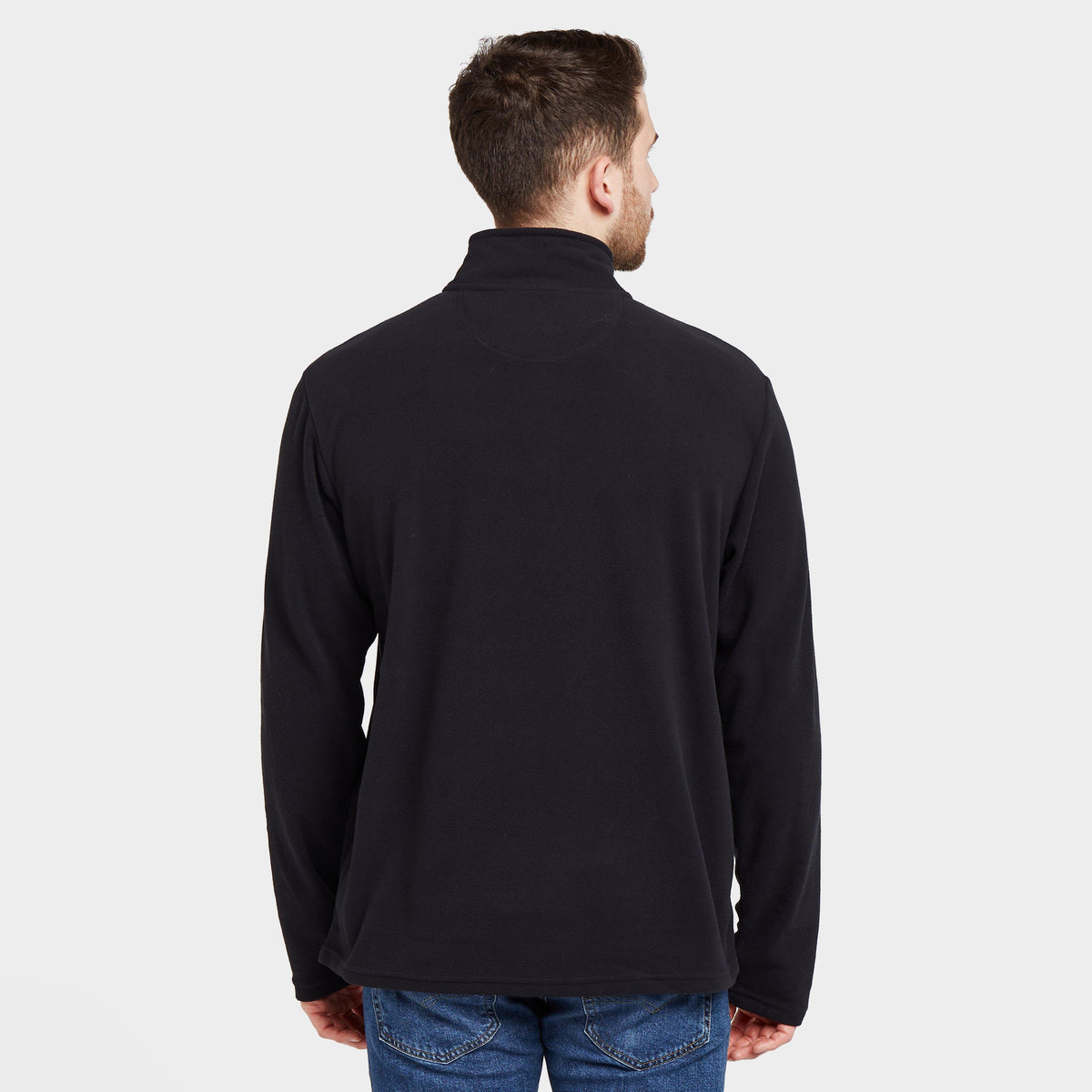 Mens Bracken Half Zip Fleece Black