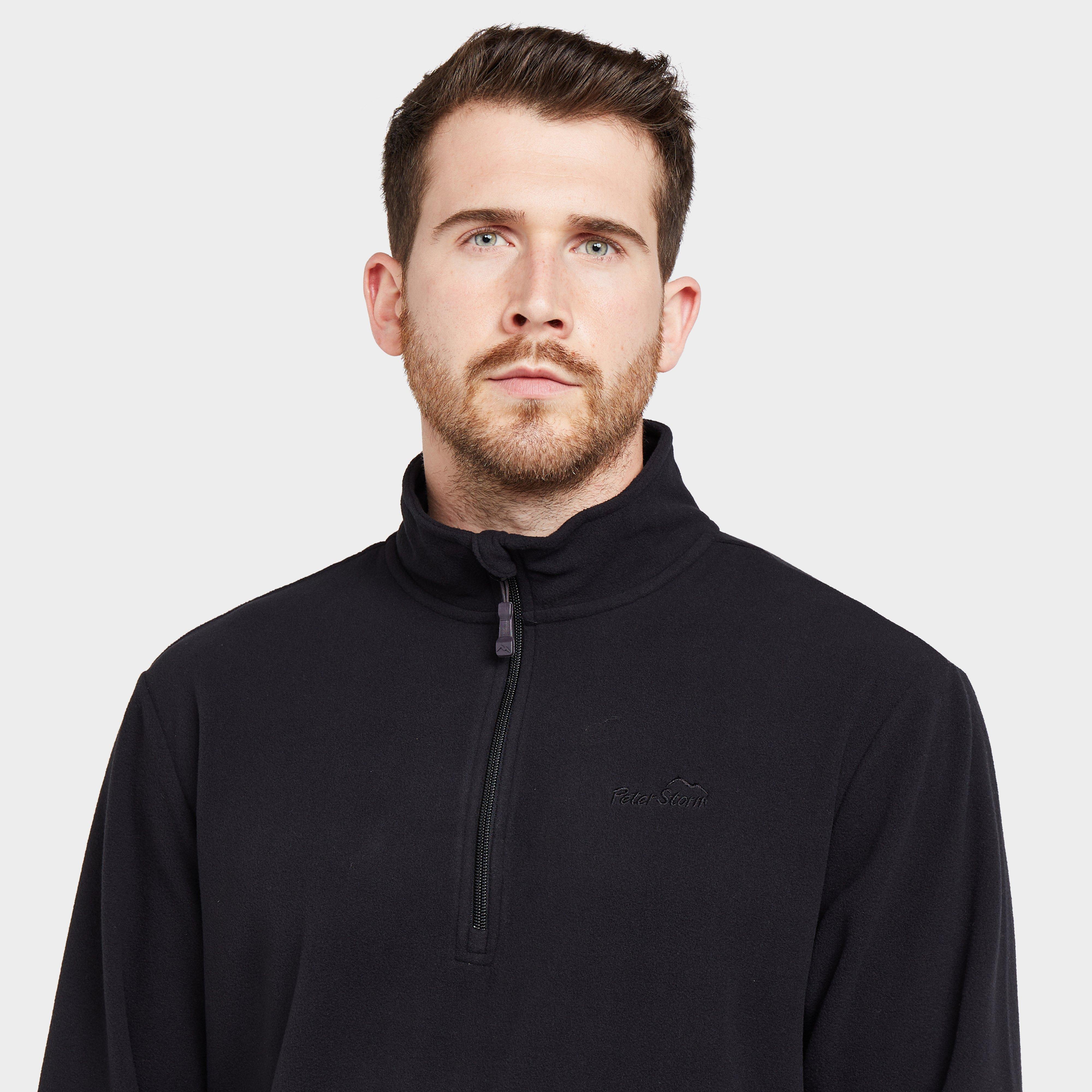 Mens Bracken Half Zip Fleece Black