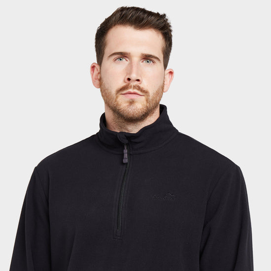 Mens Bracken Half Zip Fleece Black