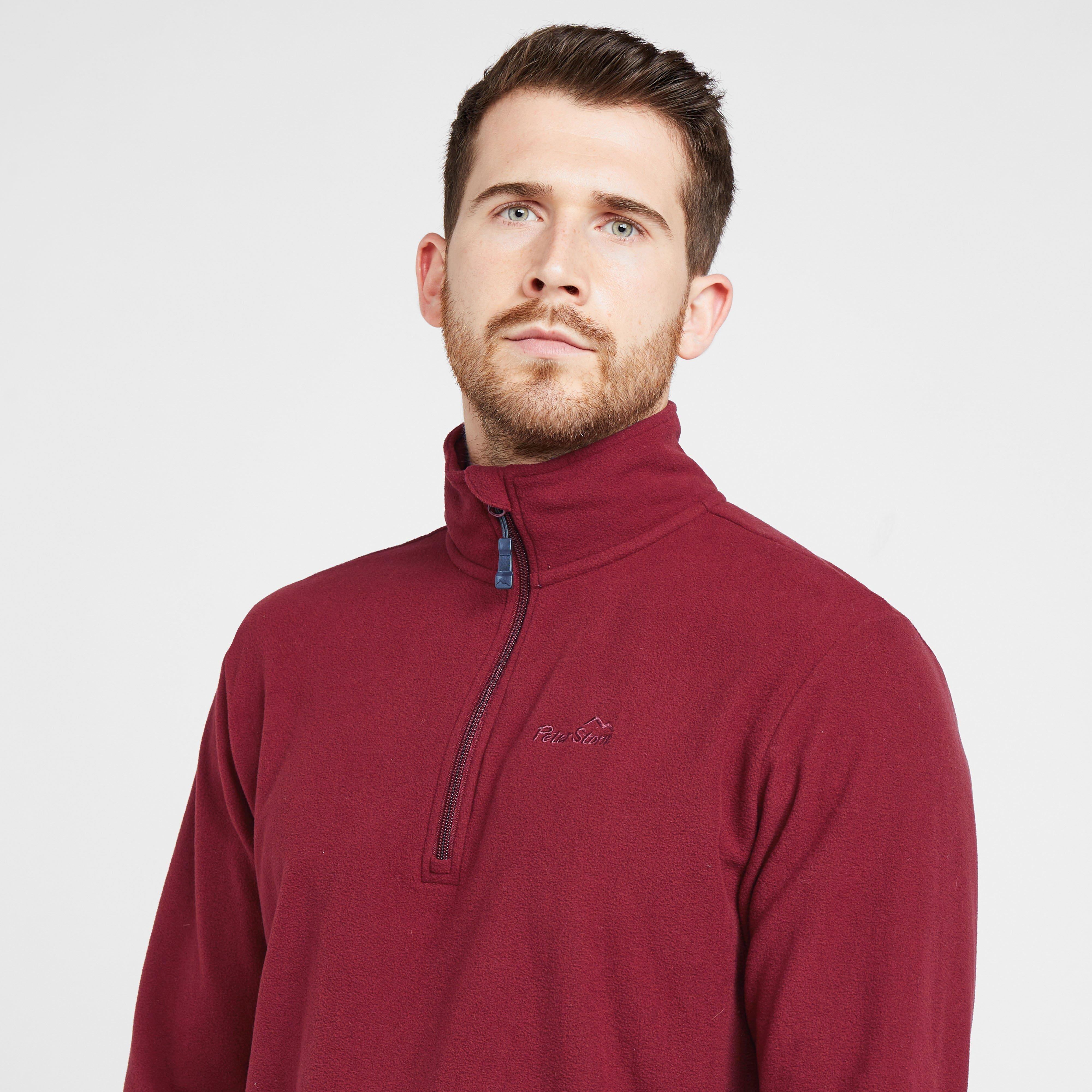 Mens Bracken Half Zip Fleece Red