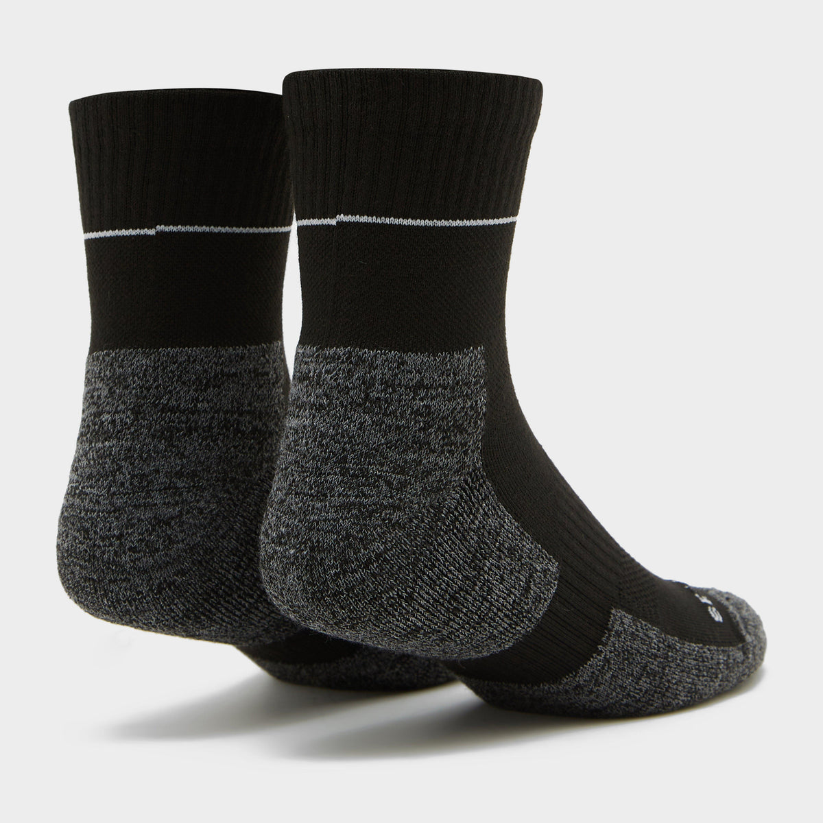 Quick Dry Ankle Socks Black/Grey
