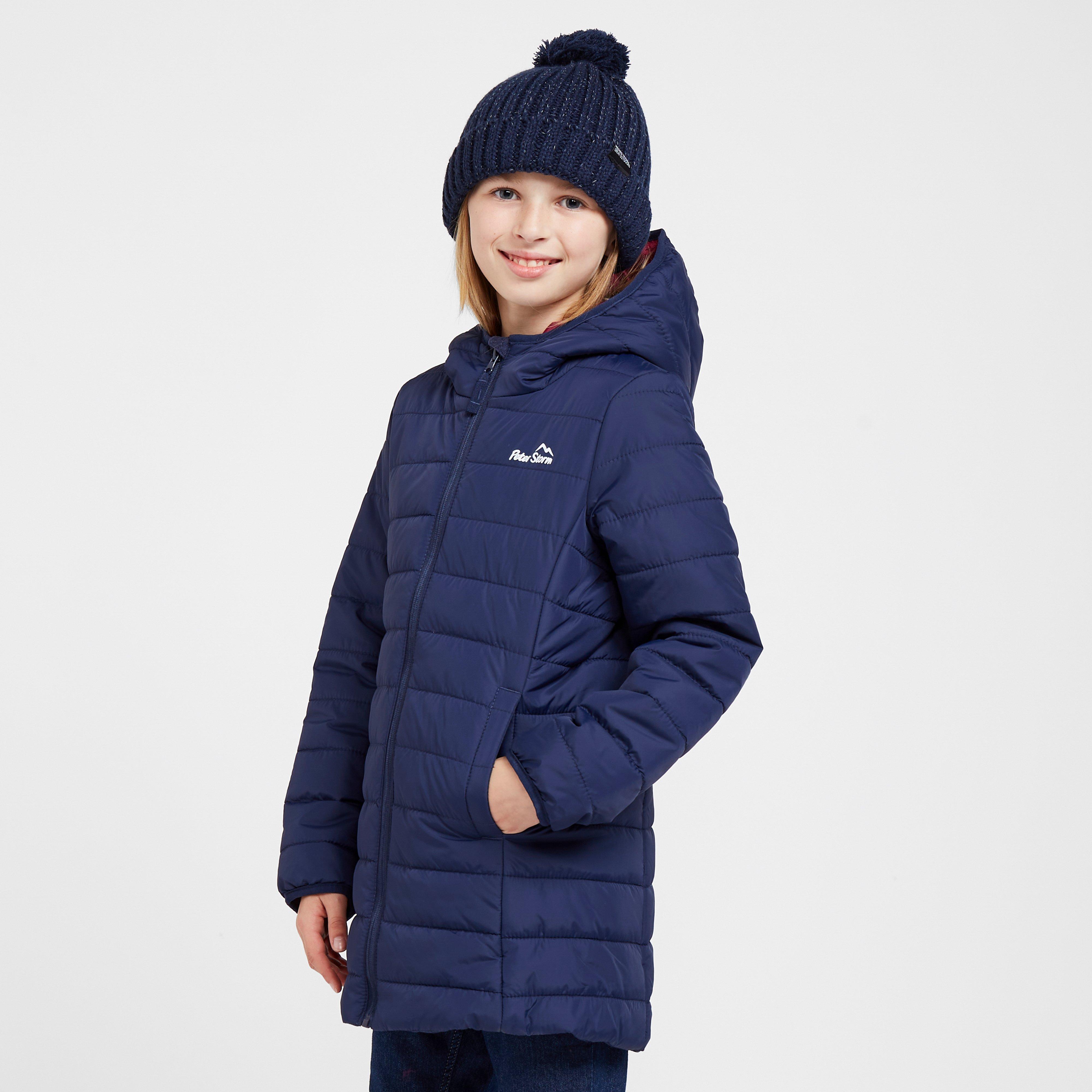 Kids Blisco II Hooded Longline Jacket Navy
