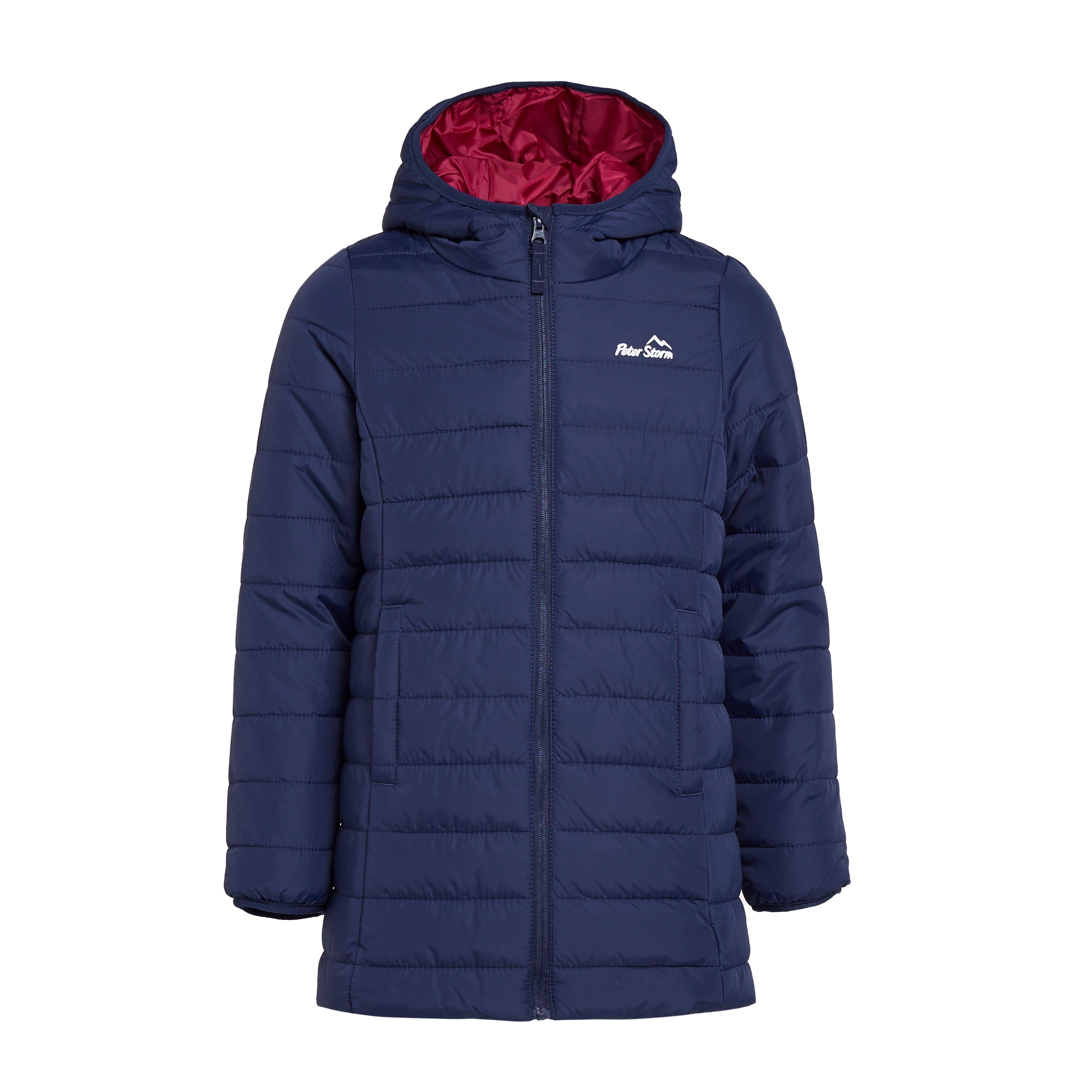 Kids Blisco II Hooded Longline Jacket Navy