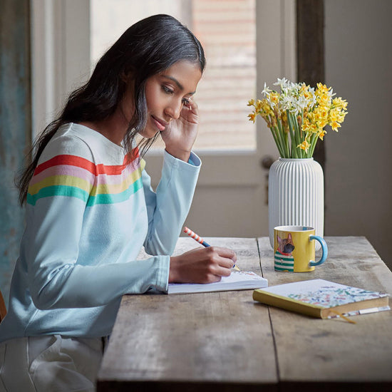 Womens Harbour Long Sleeve Jersey Engineered Multi Stripe