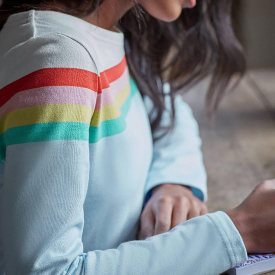 Womens Harbour Long Sleeve Jersey Engineered Multi Stripe