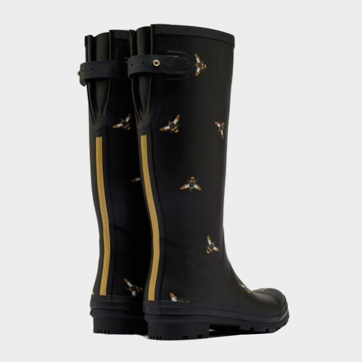 Womens Welly Print Black Metallic Bee