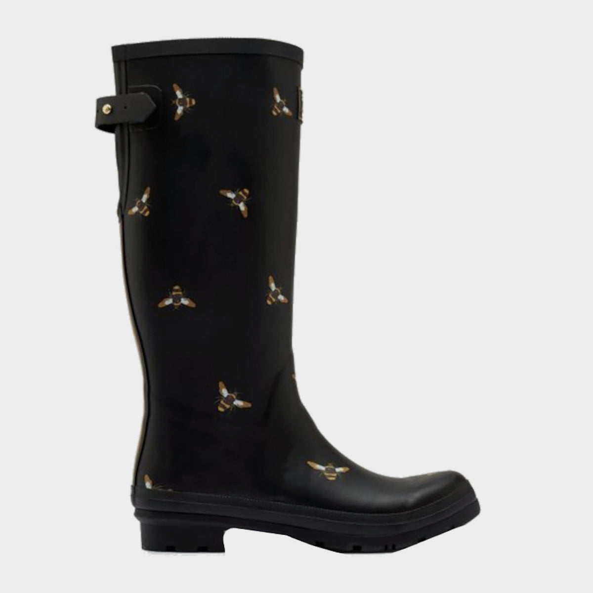 Womens Welly Print Black Metallic Bee