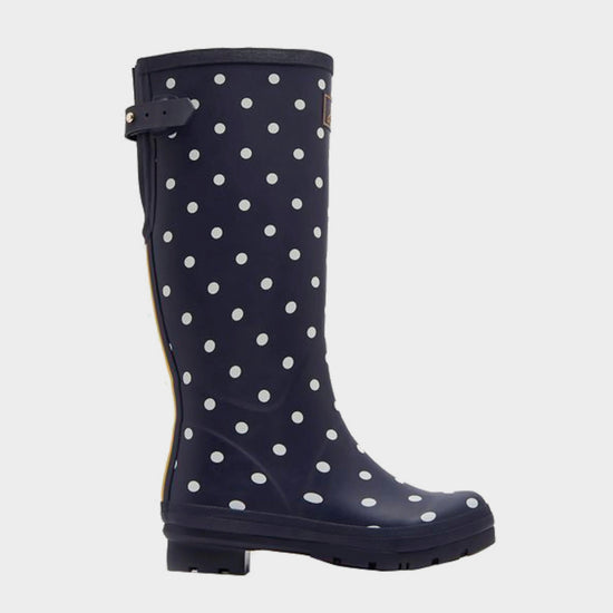 Women's Welly Print French Navy Spot