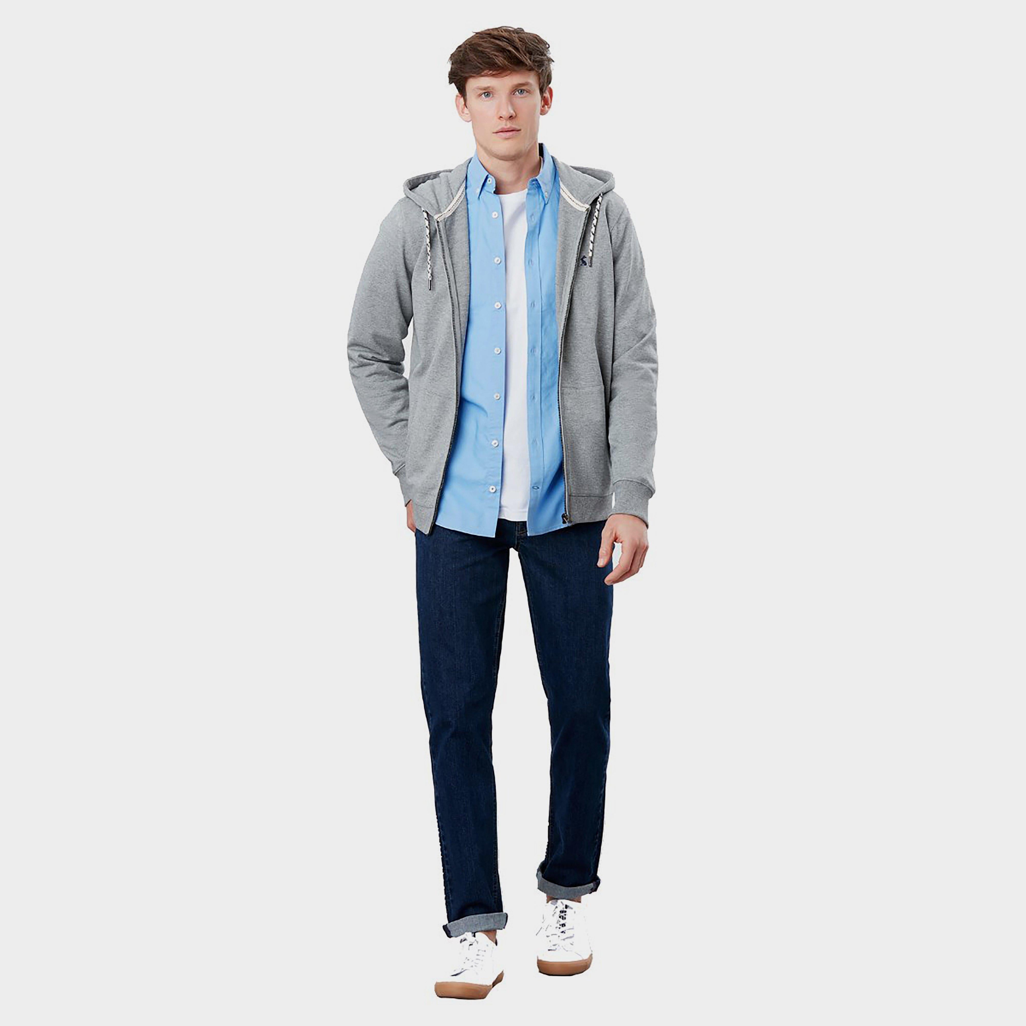 Mens Mayday Zip Hoodie Grey Marl