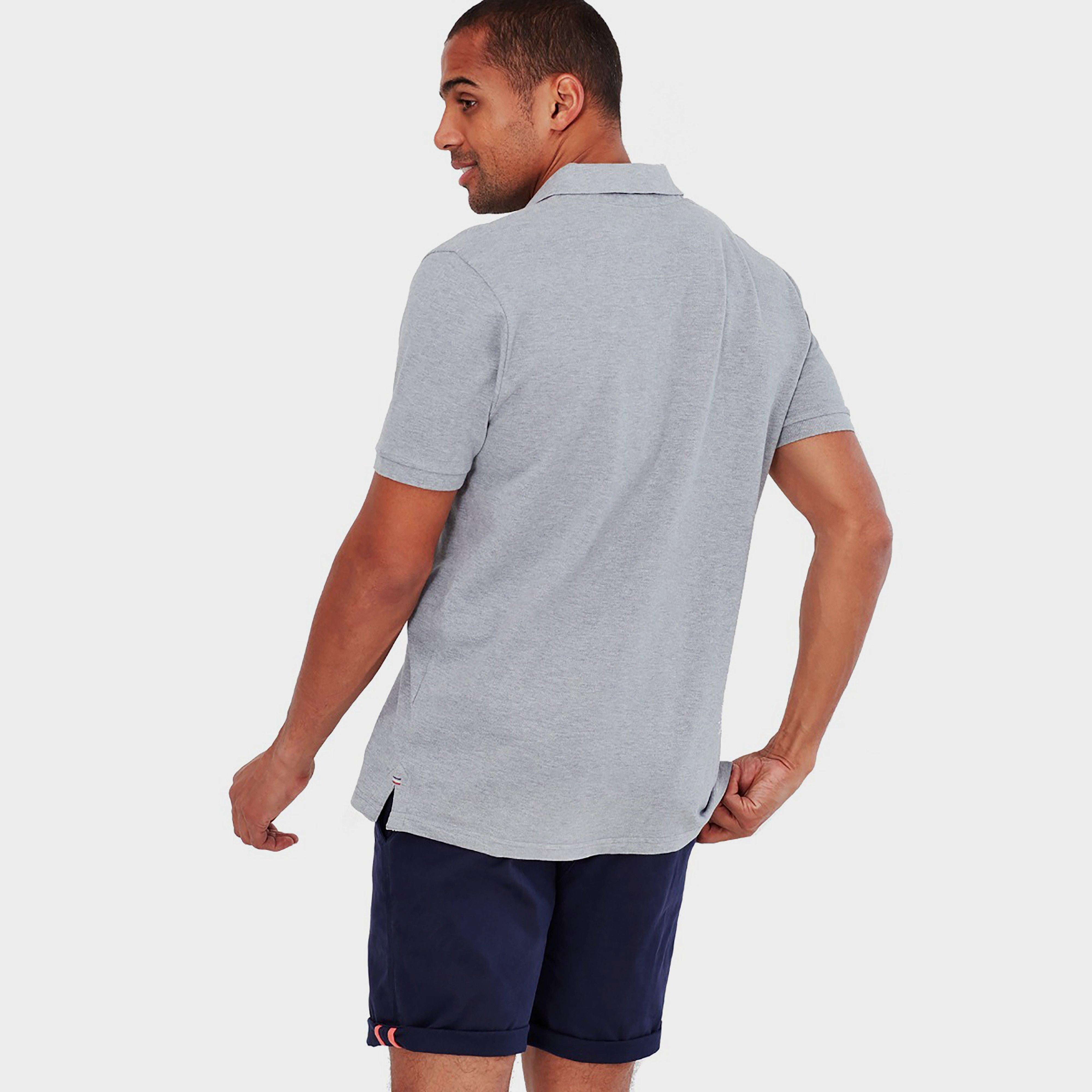 Mens Woody Polo Shirt Grey Marl