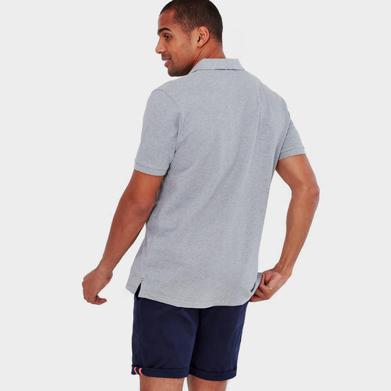 Mens Woody Polo Shirt Grey Marl