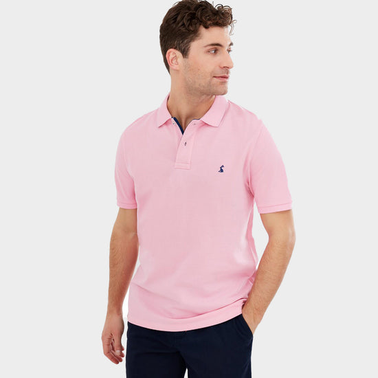 Mens Woody Polo Shirt Light Pink
