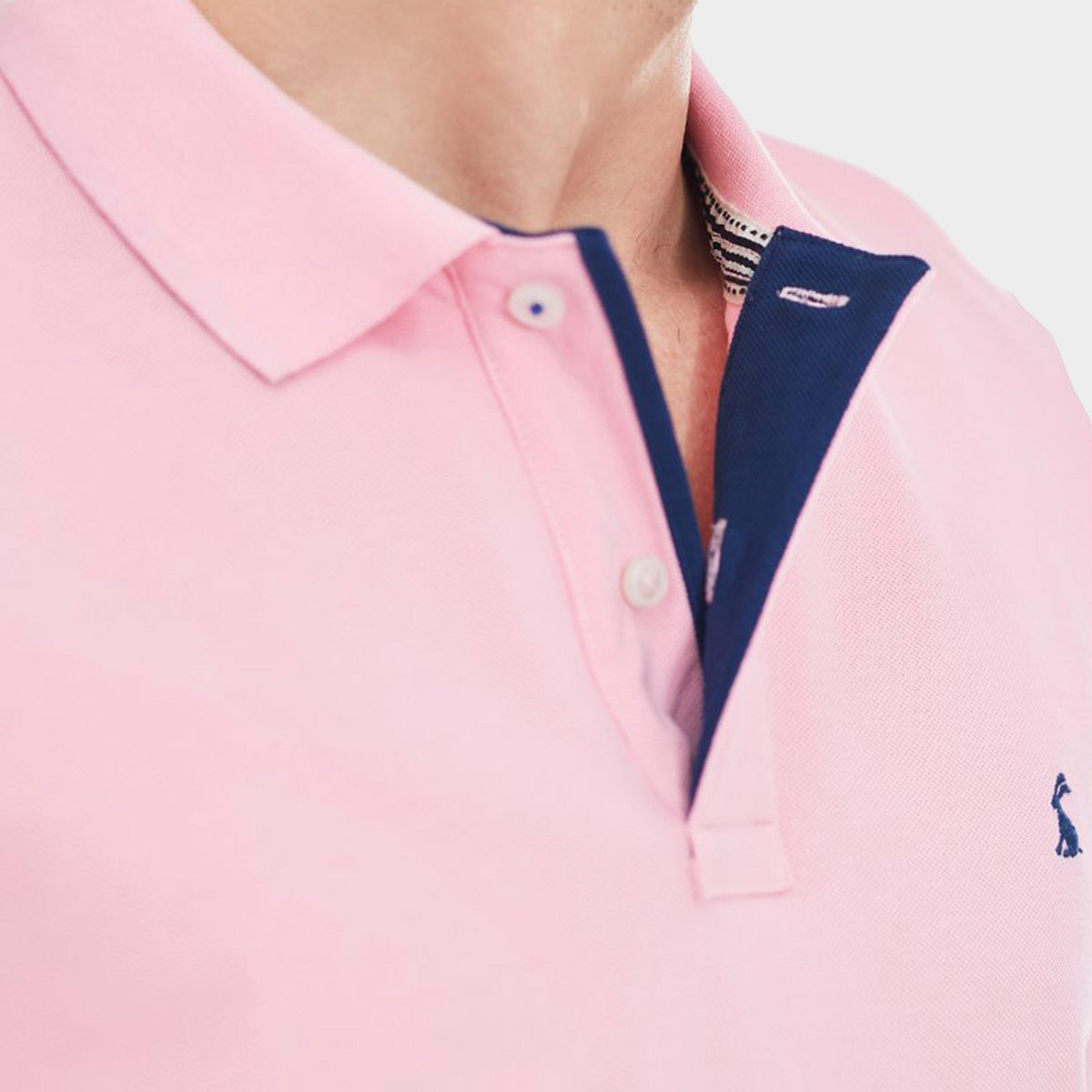 Mens Woody Polo Shirt Light Pink