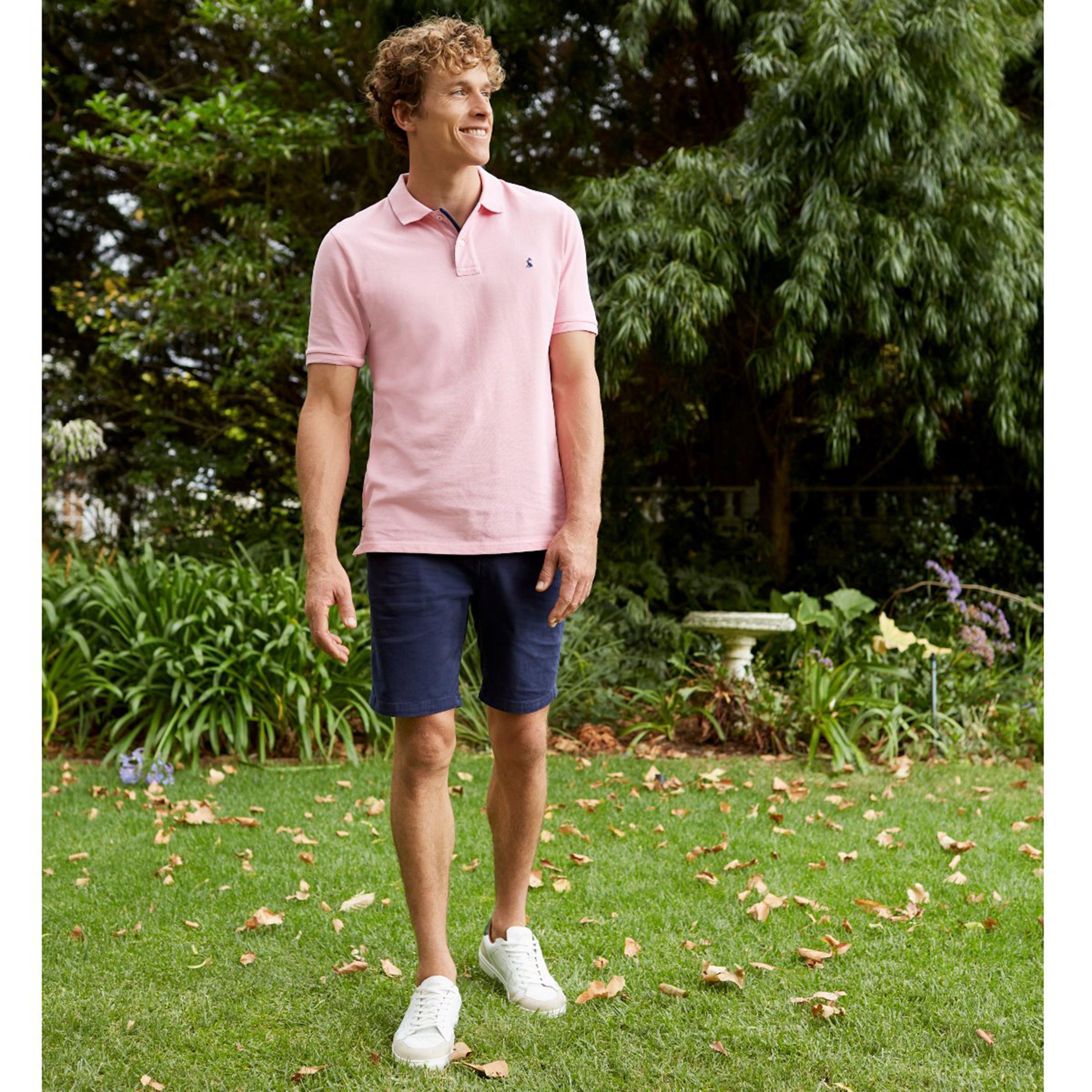 Mens Woody Polo Shirt Light Pink