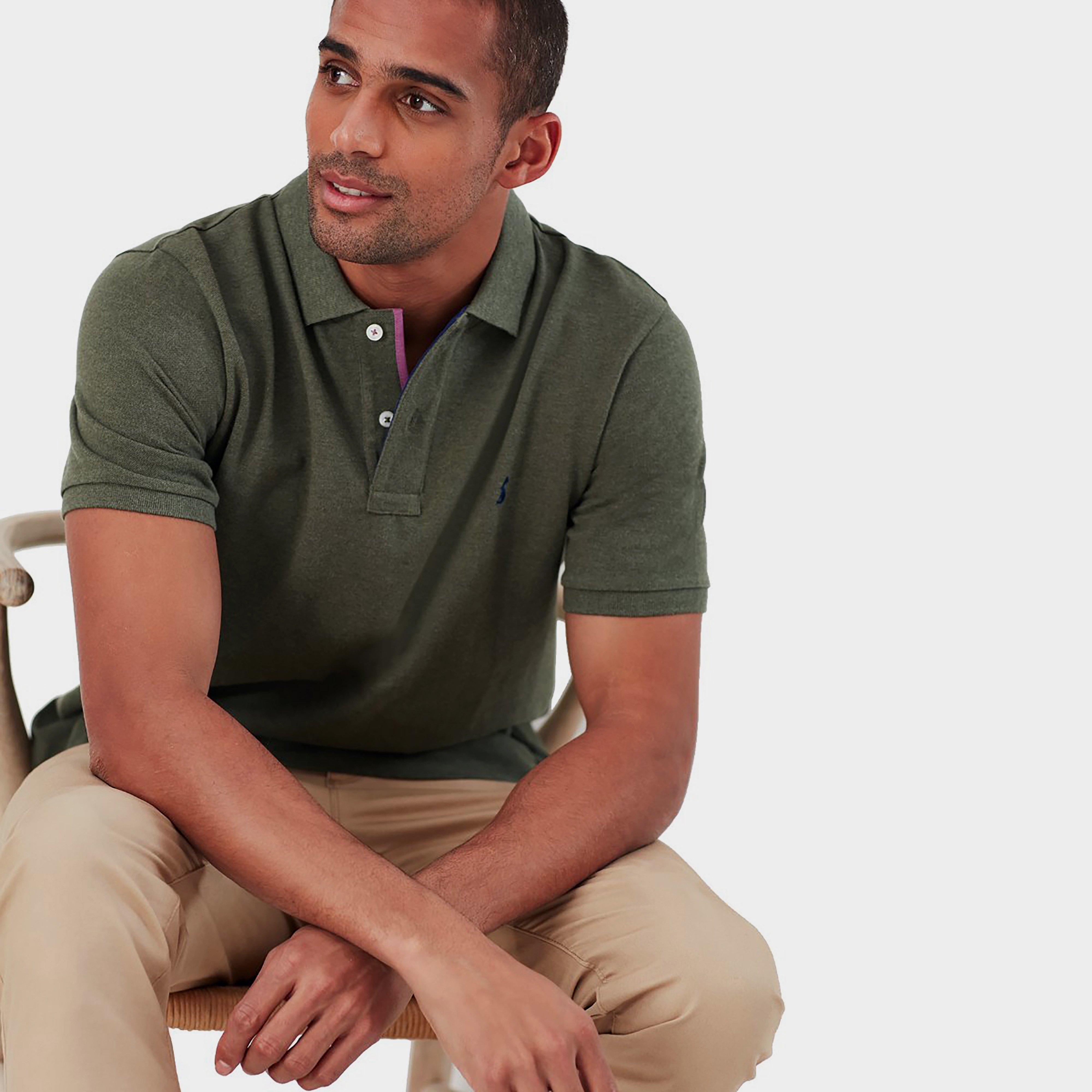 Mens Woody Polo Shirt Seaweed Marl