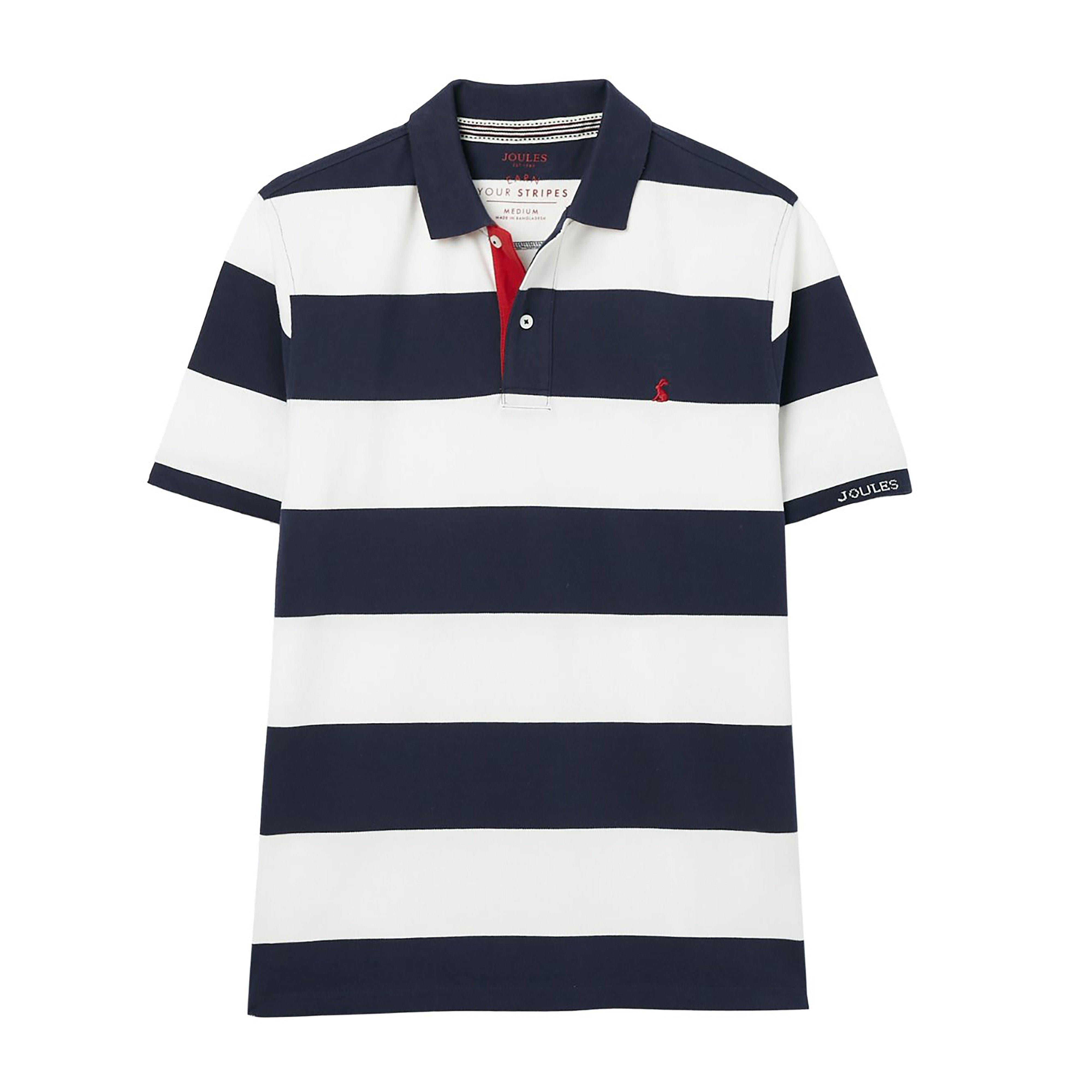 Men's Filbert Polo Blue White Stripe