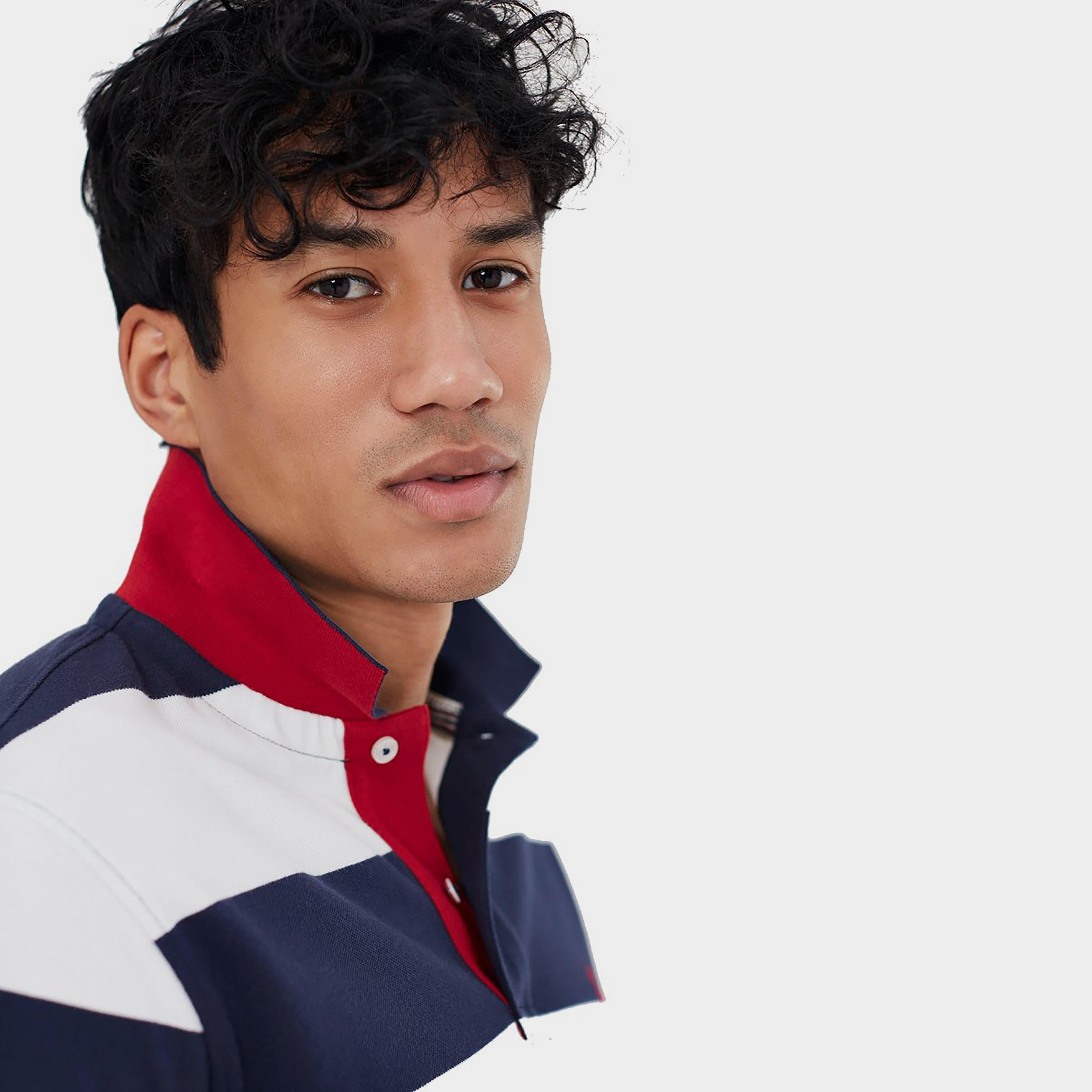 Men's Filbert Polo Blue White Stripe