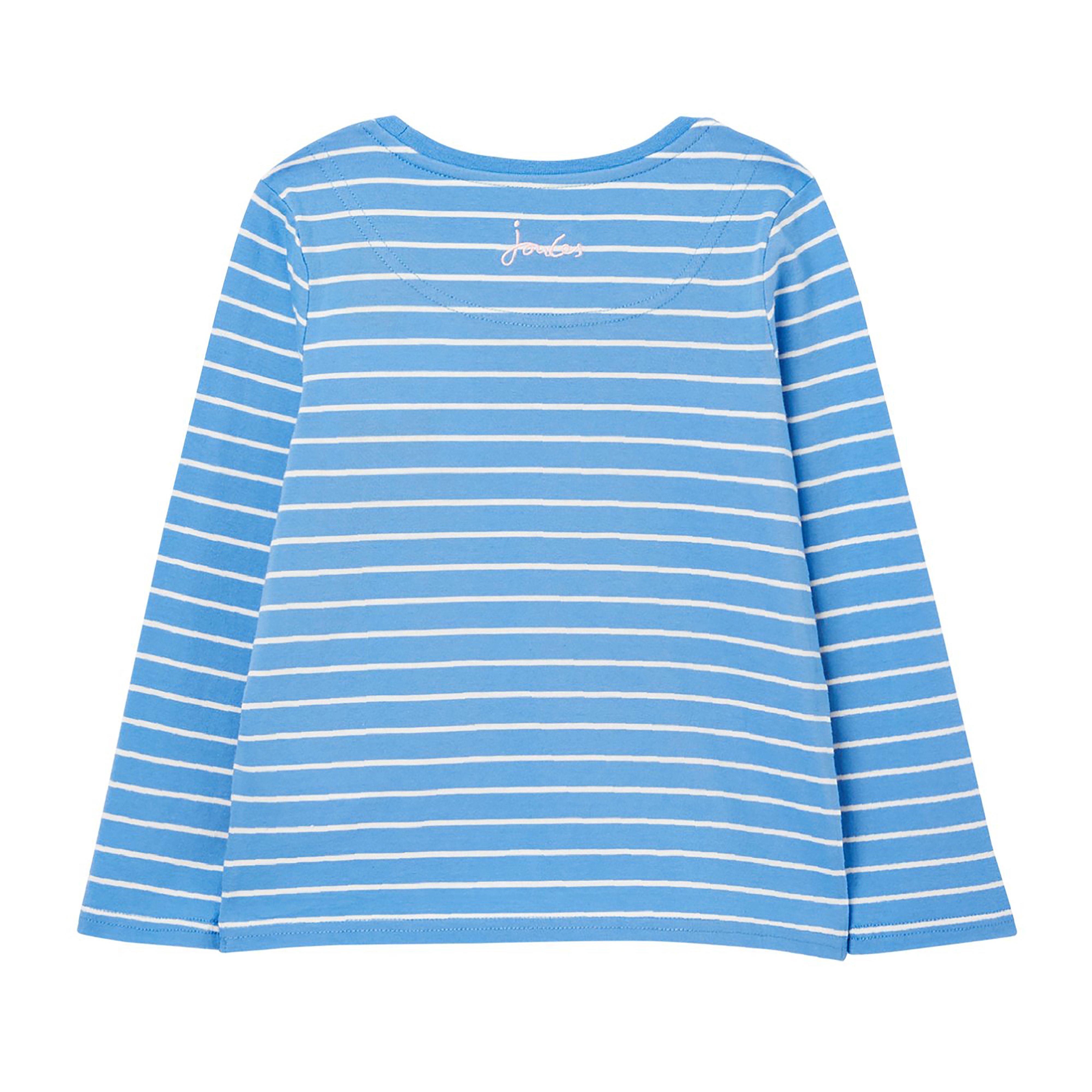 Childs Ava Top Blue Stripe Horse