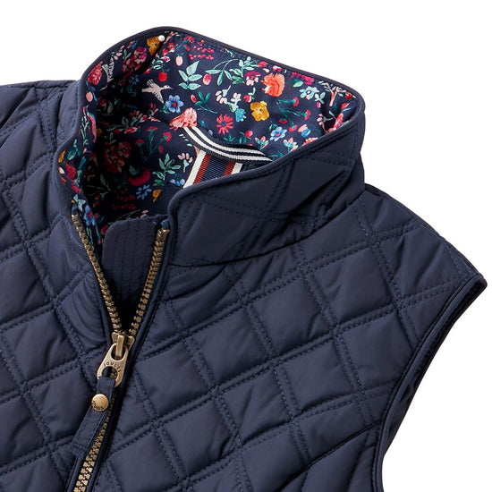 Childs Minx Quilted Gilet French Navy