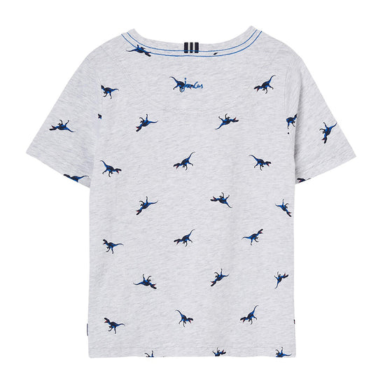 Childs Olly T-Shirt Grey Dino
