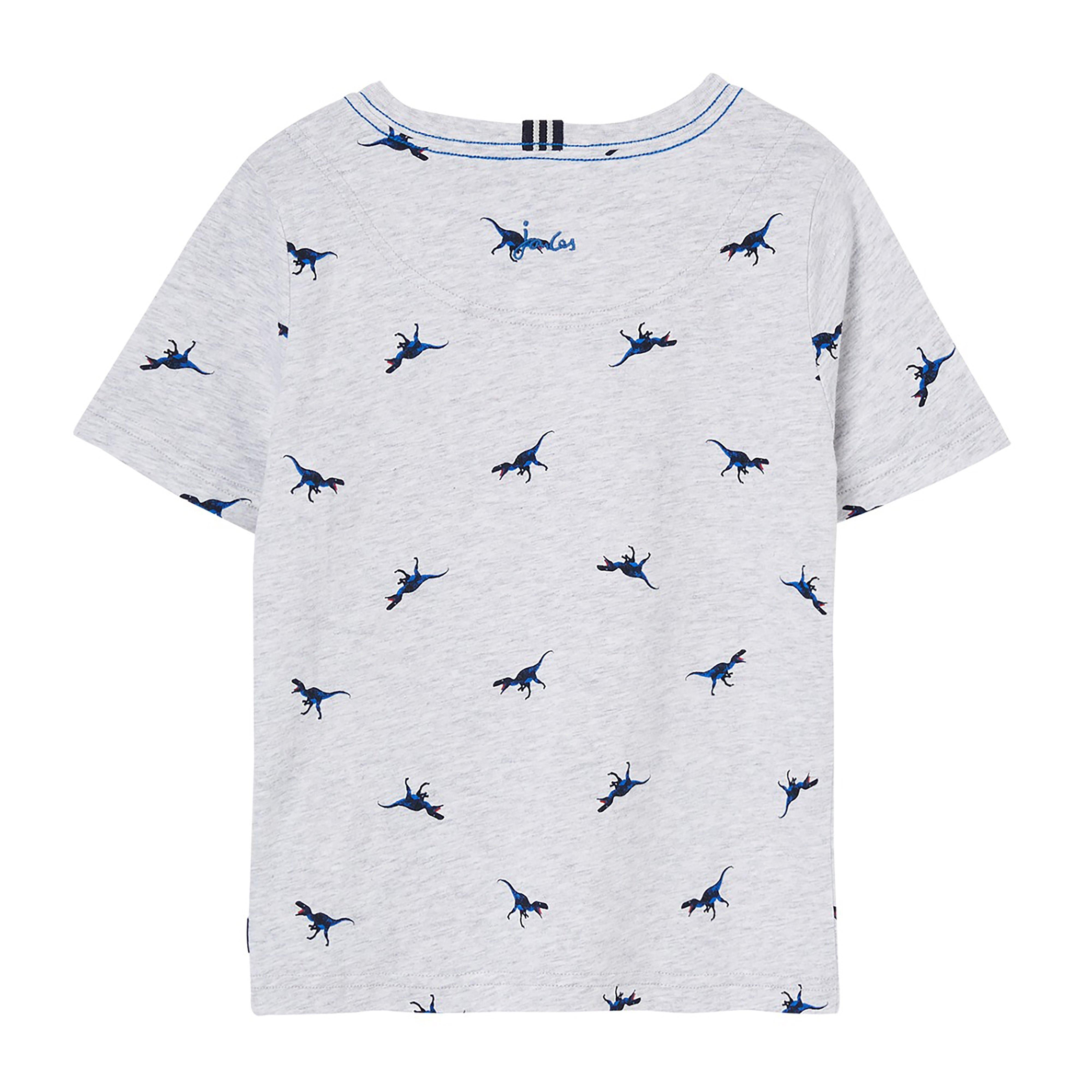 Childs Olly T-Shirt Grey Dino