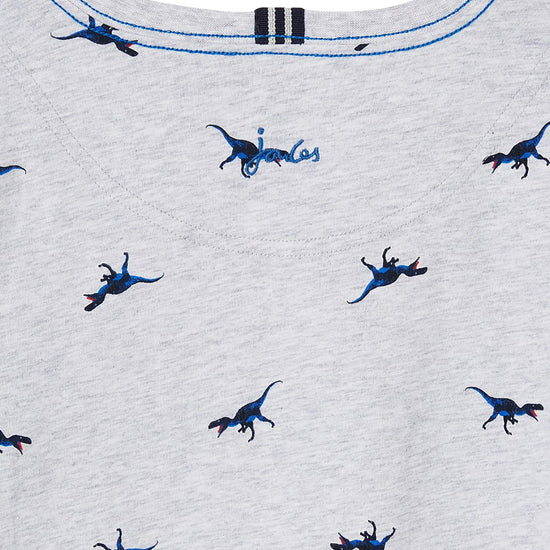 Childs Olly T-Shirt Grey Dino