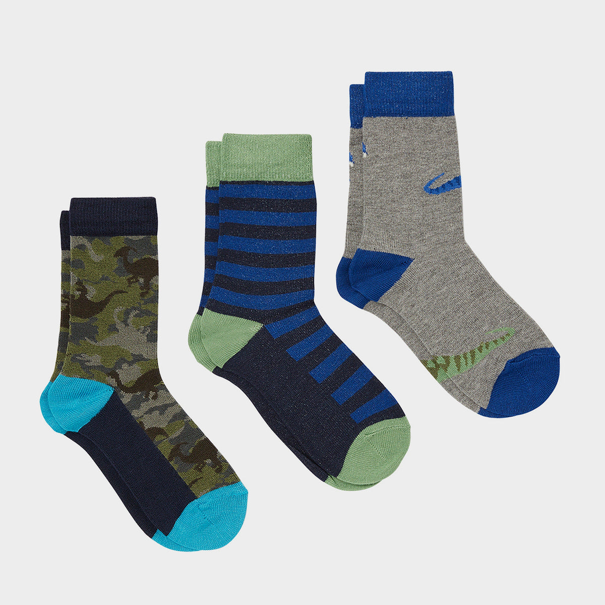 Kids Brill Bamboo Socks Dino Carno