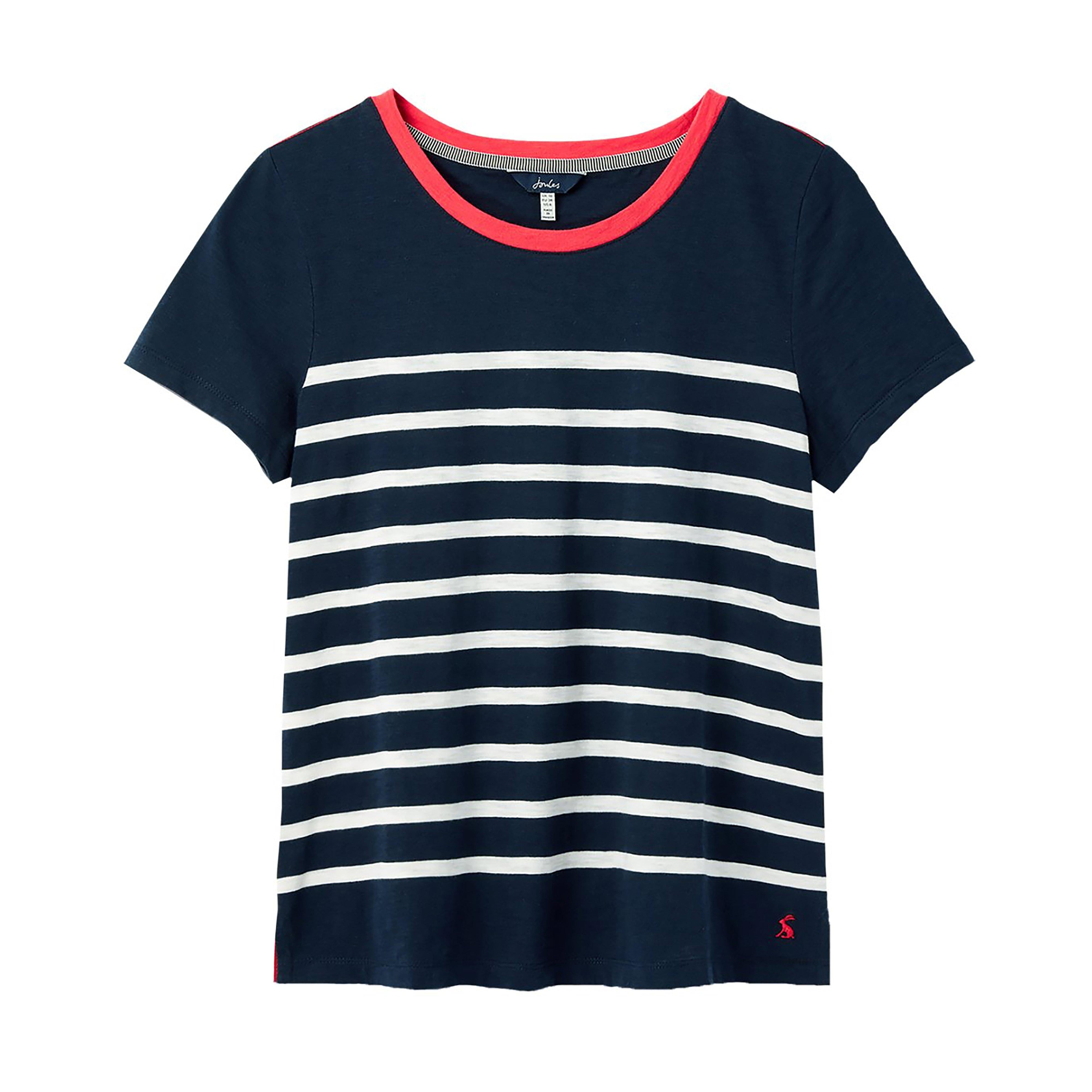 Womens Carley Stripe T-Shirt Engine Cream Stripe