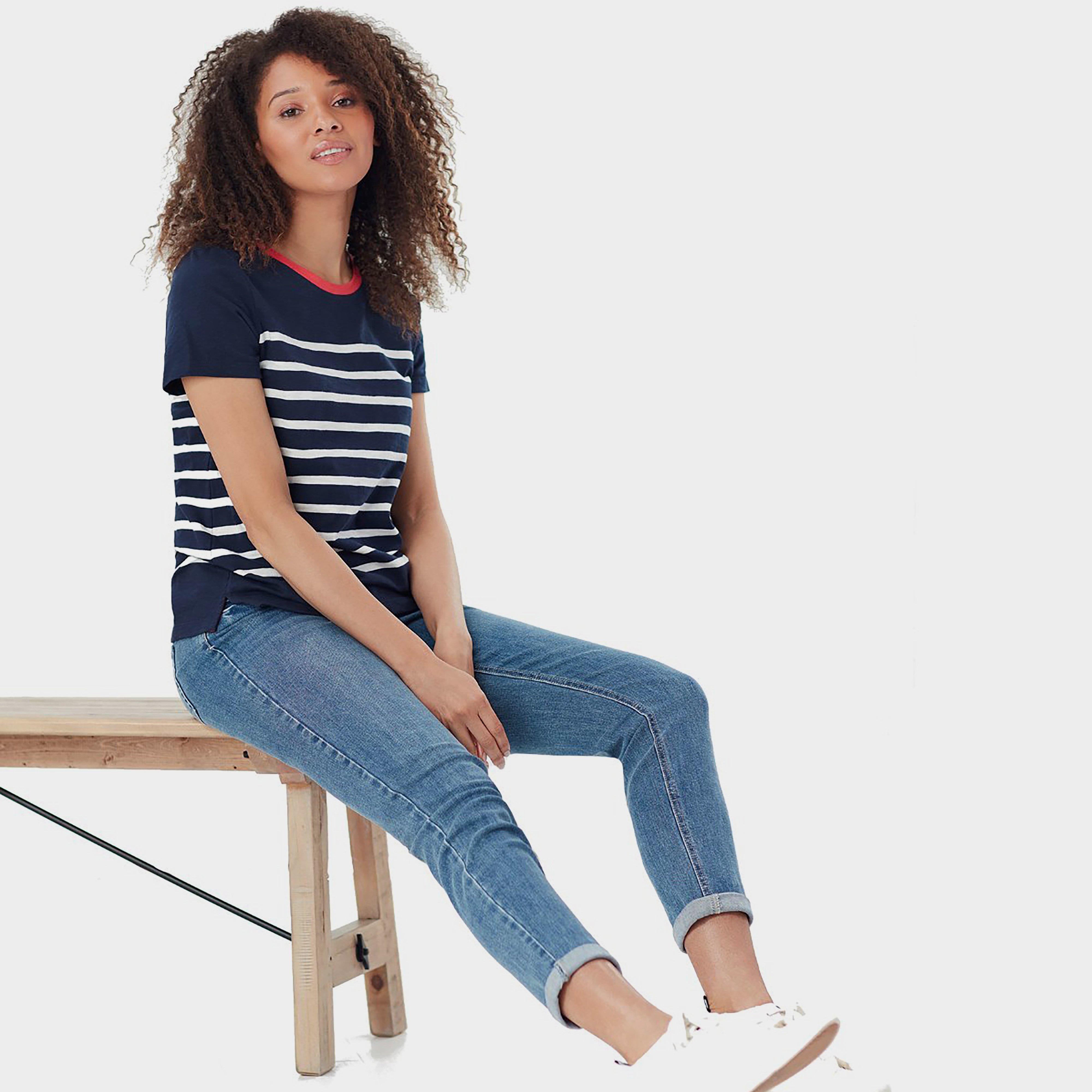 Womens Carley Stripe T-Shirt Engine Cream Stripe