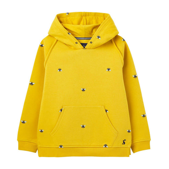 Childs Lucas Embroidered Hoodie Yellow Bee