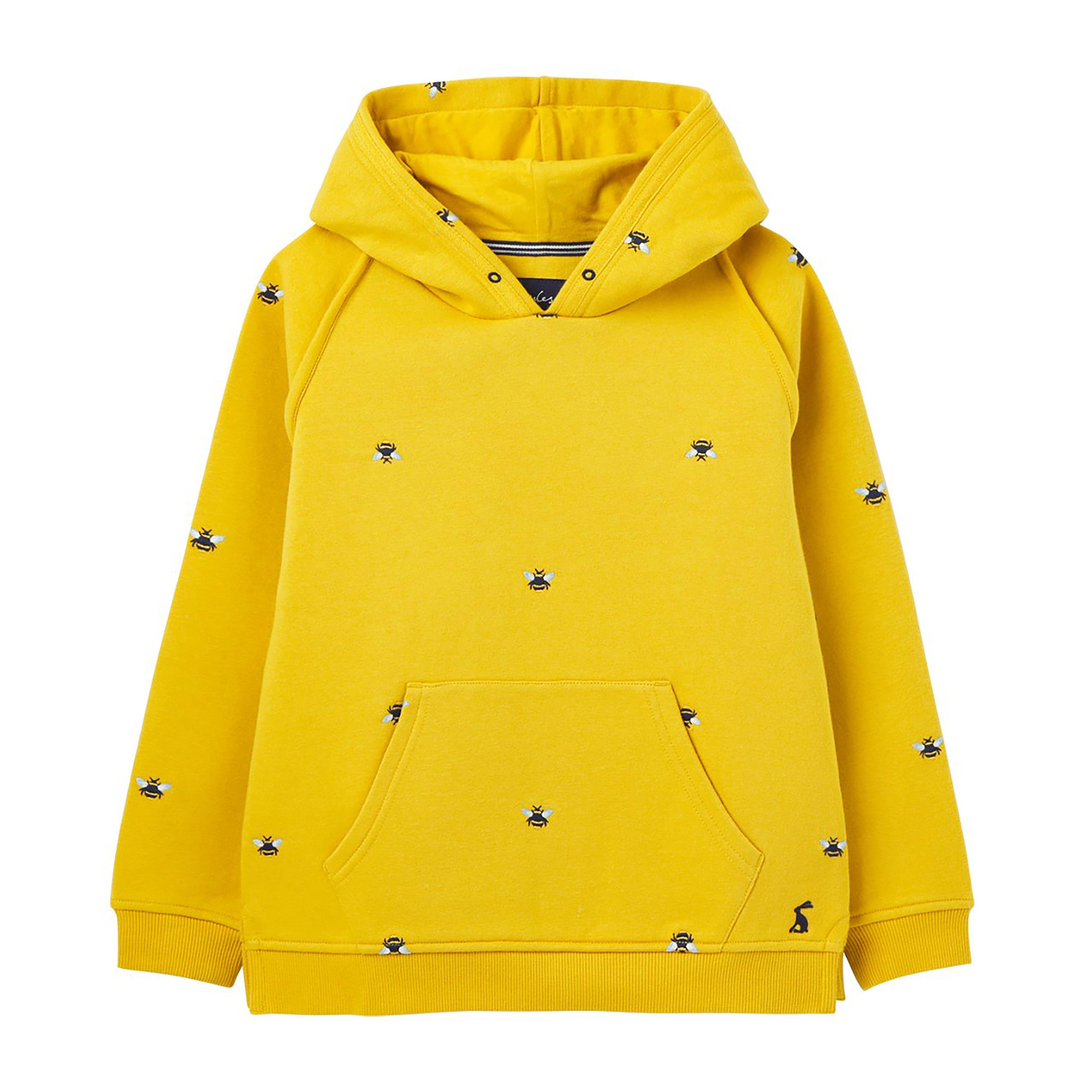 Childs Lucas Embroidered Hoodie Yellow Bee