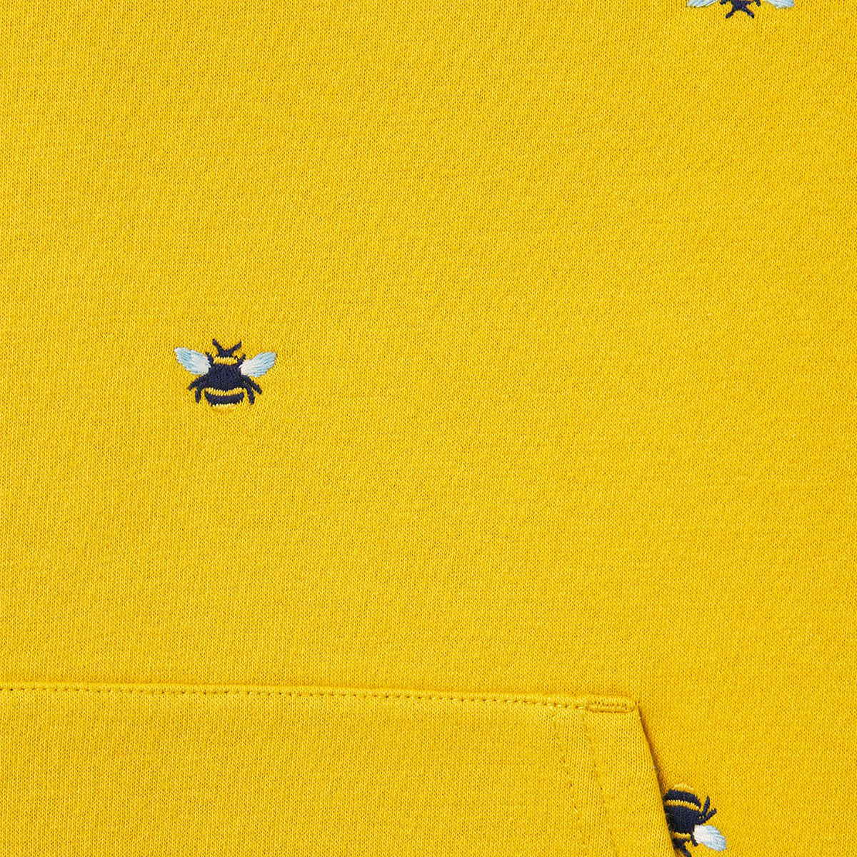 Childs Lucas Embroidered Hoodie Yellow Bee