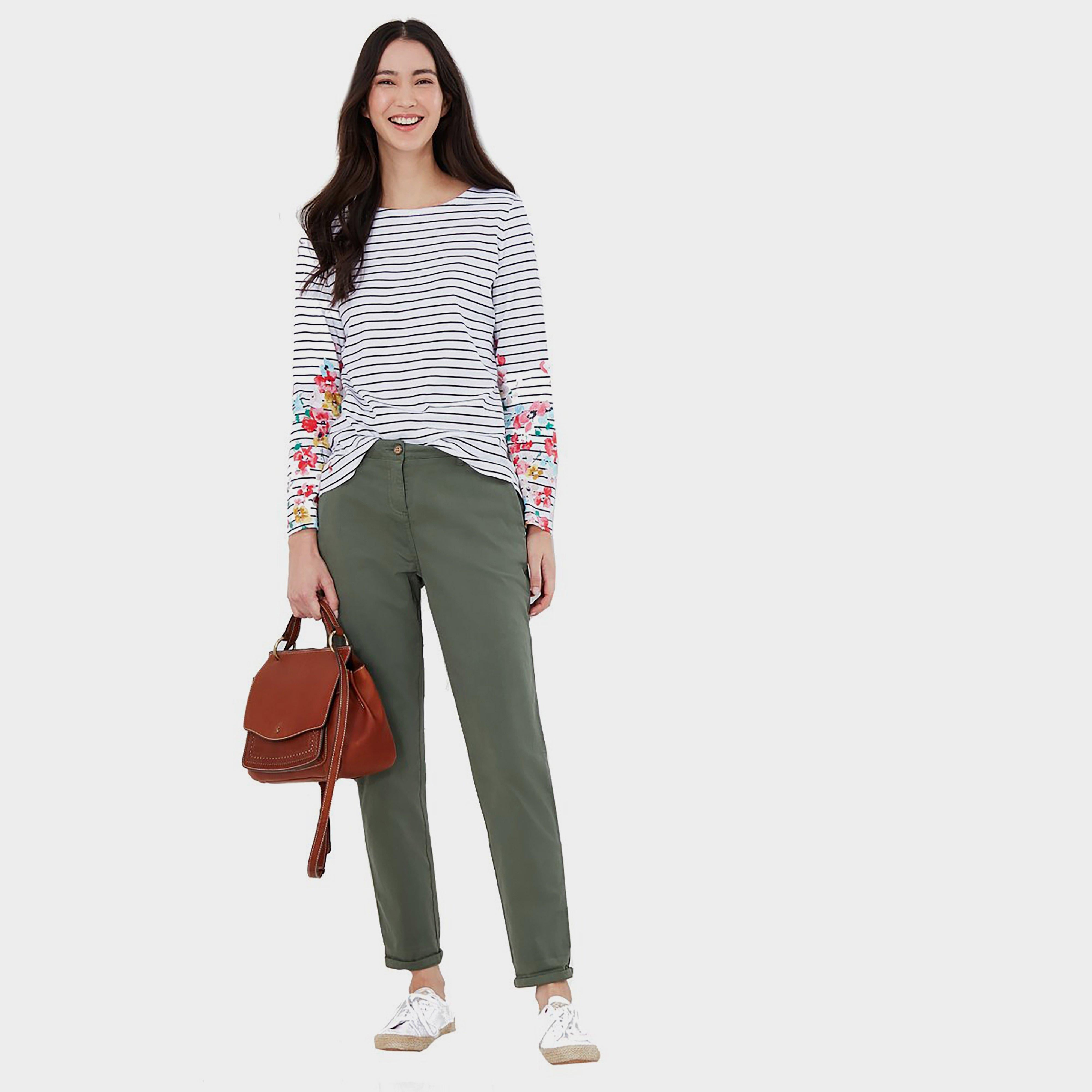 Womens Harbour Print Jersey Top Navy Stripe Floral