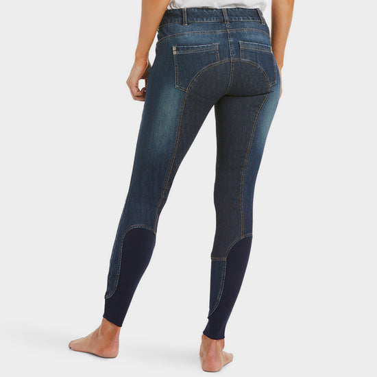 Womens Halo Denim Full Seat Breeches Marine