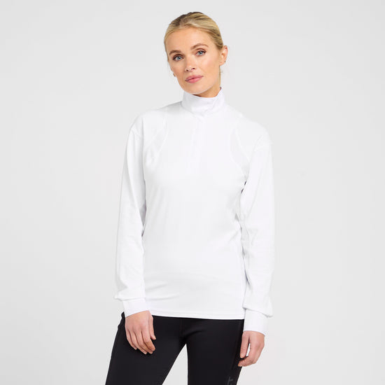 Womens Auburn Long Sleeved Show Shirt White