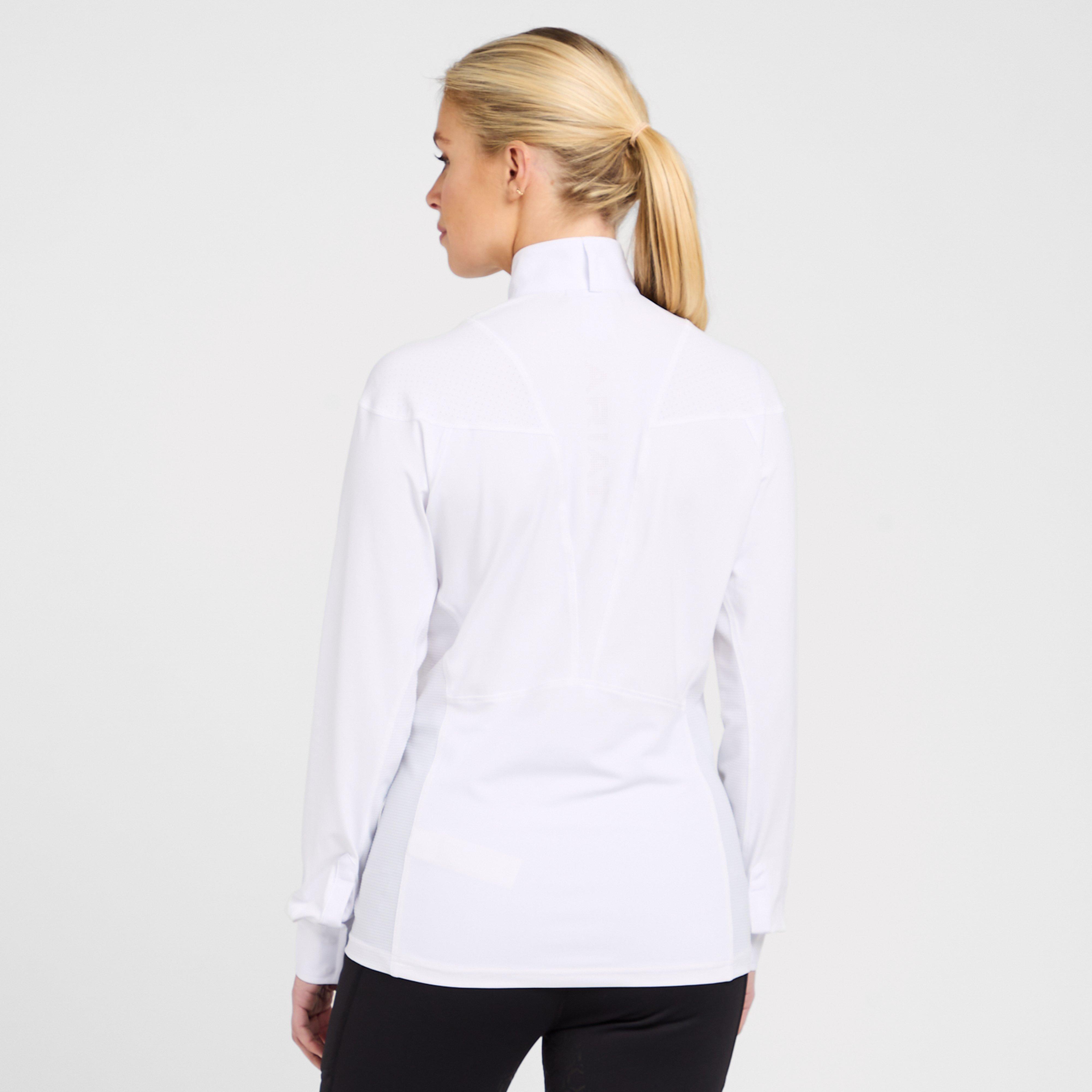 Womens Auburn Long Sleeved Show Shirt White
