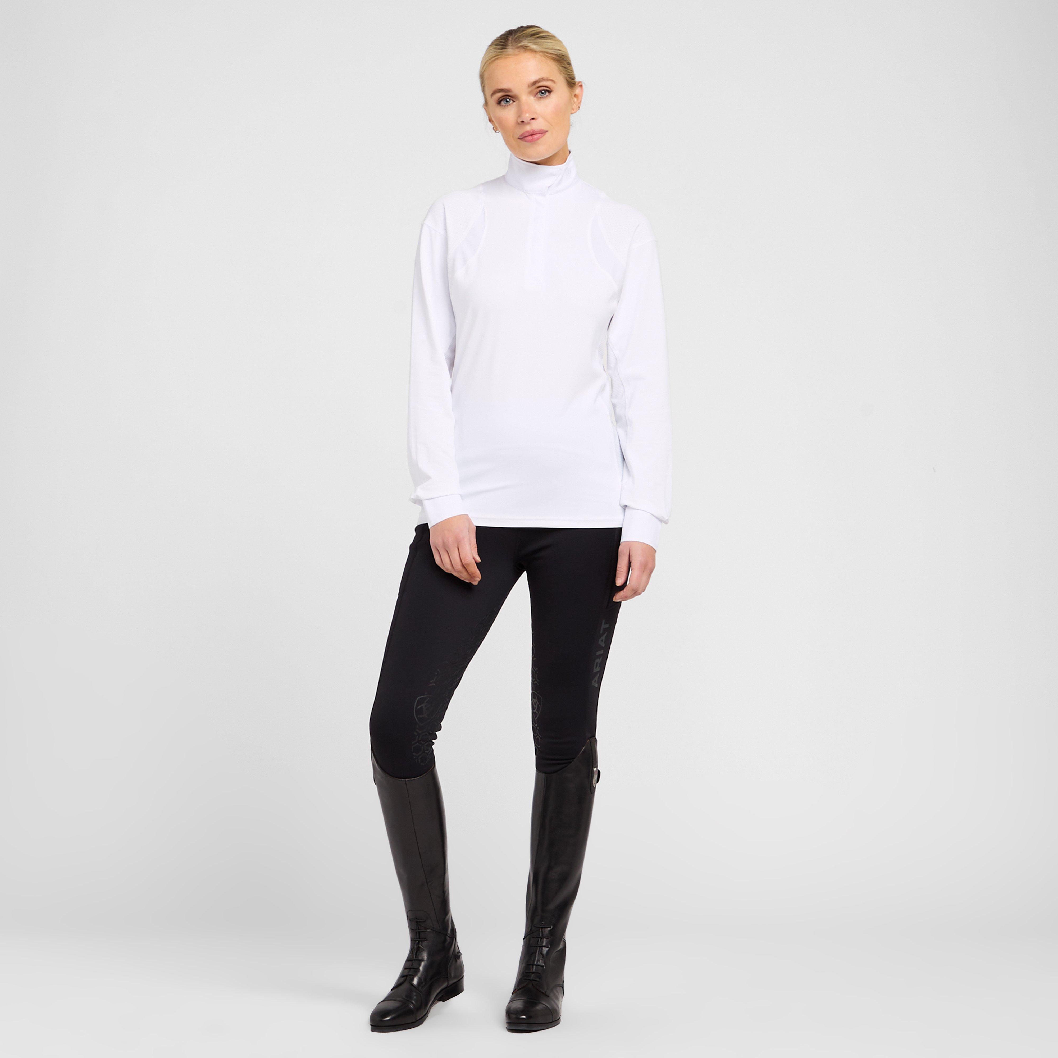 Womens Auburn Long Sleeved Show Shirt White