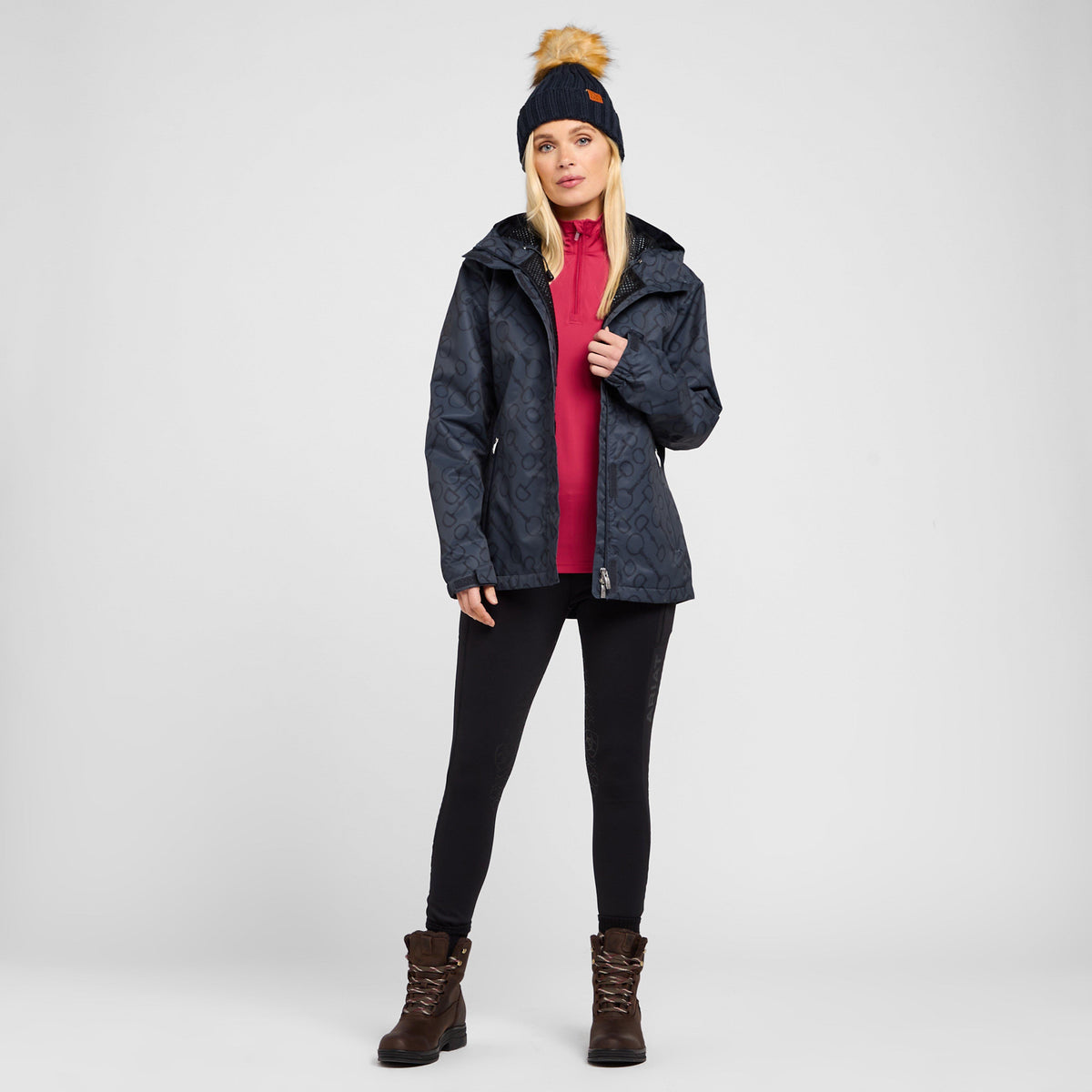 Womens Spectator H2O Jacket Blue Night Bit Print