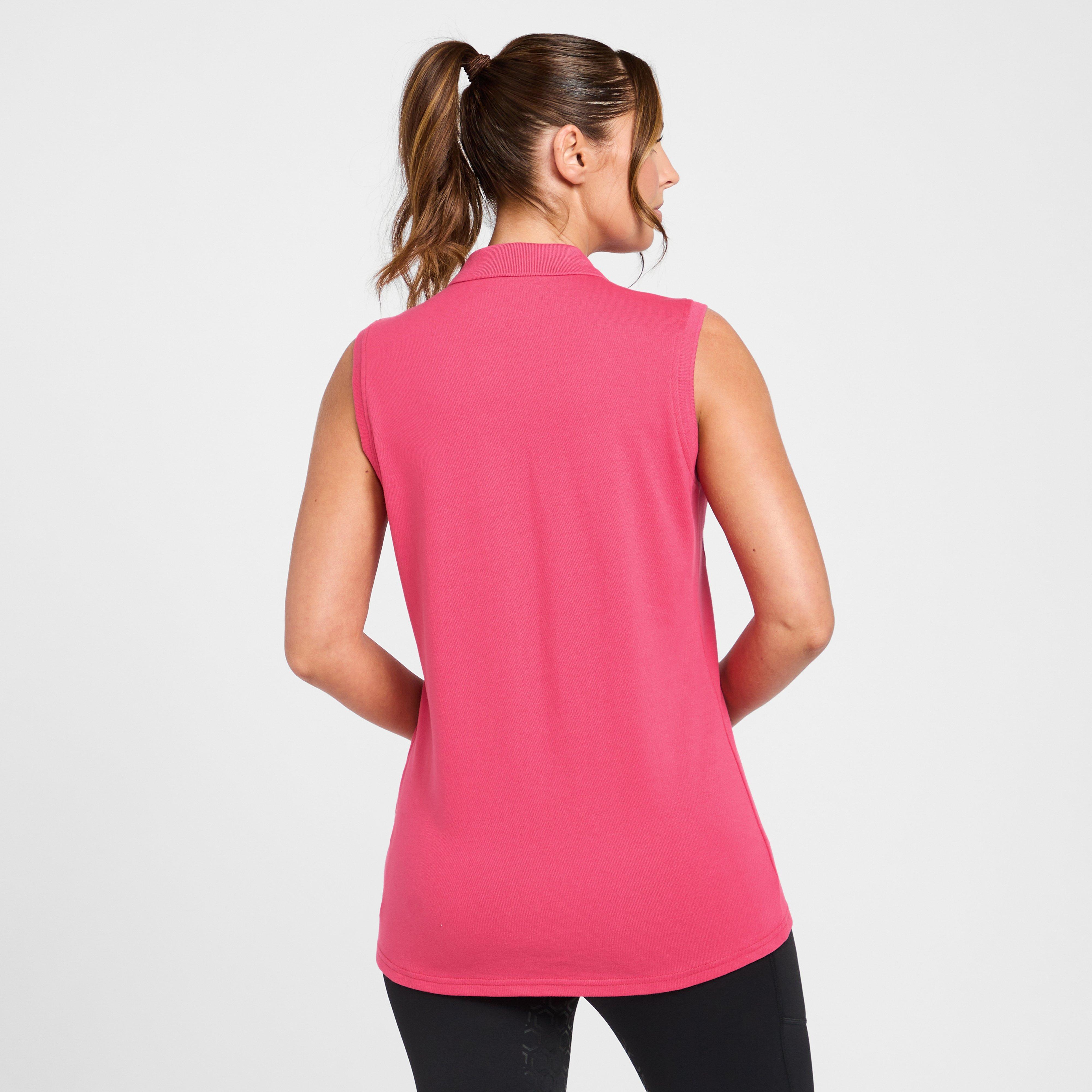 Womens Prix 2.0 Sleeveless Polo Shirt Party Punch