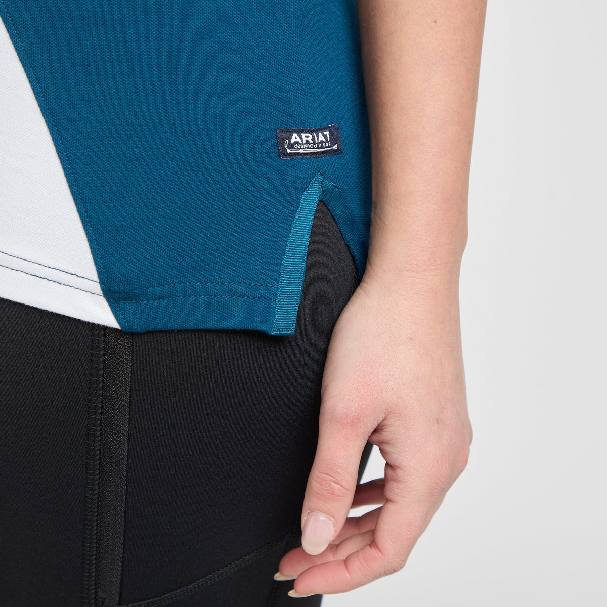 Womens Taryn Sleeveless Polo Shirt Blue Opal