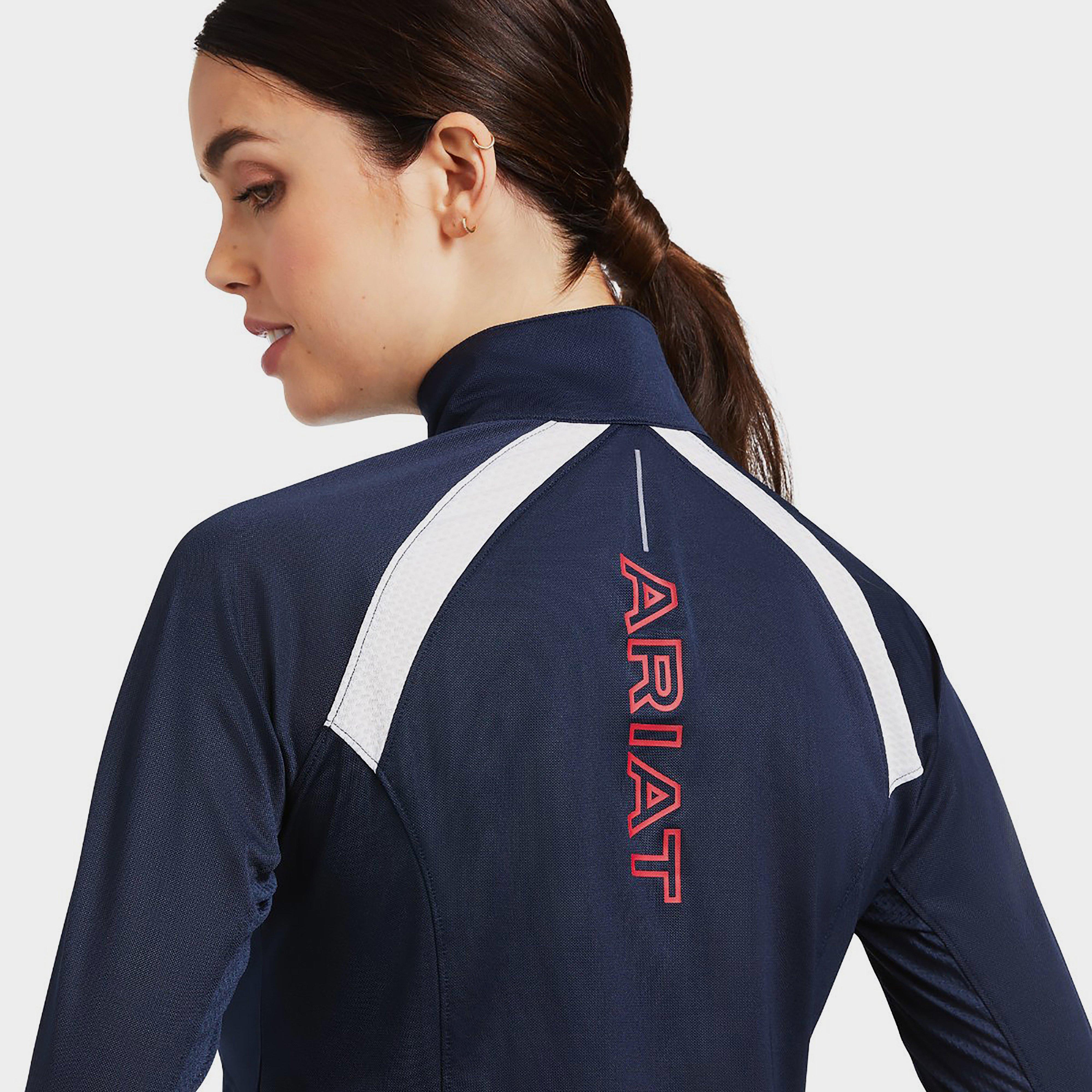 Womens Sunstopper 2.0 1/4 Zip Team Baselayer