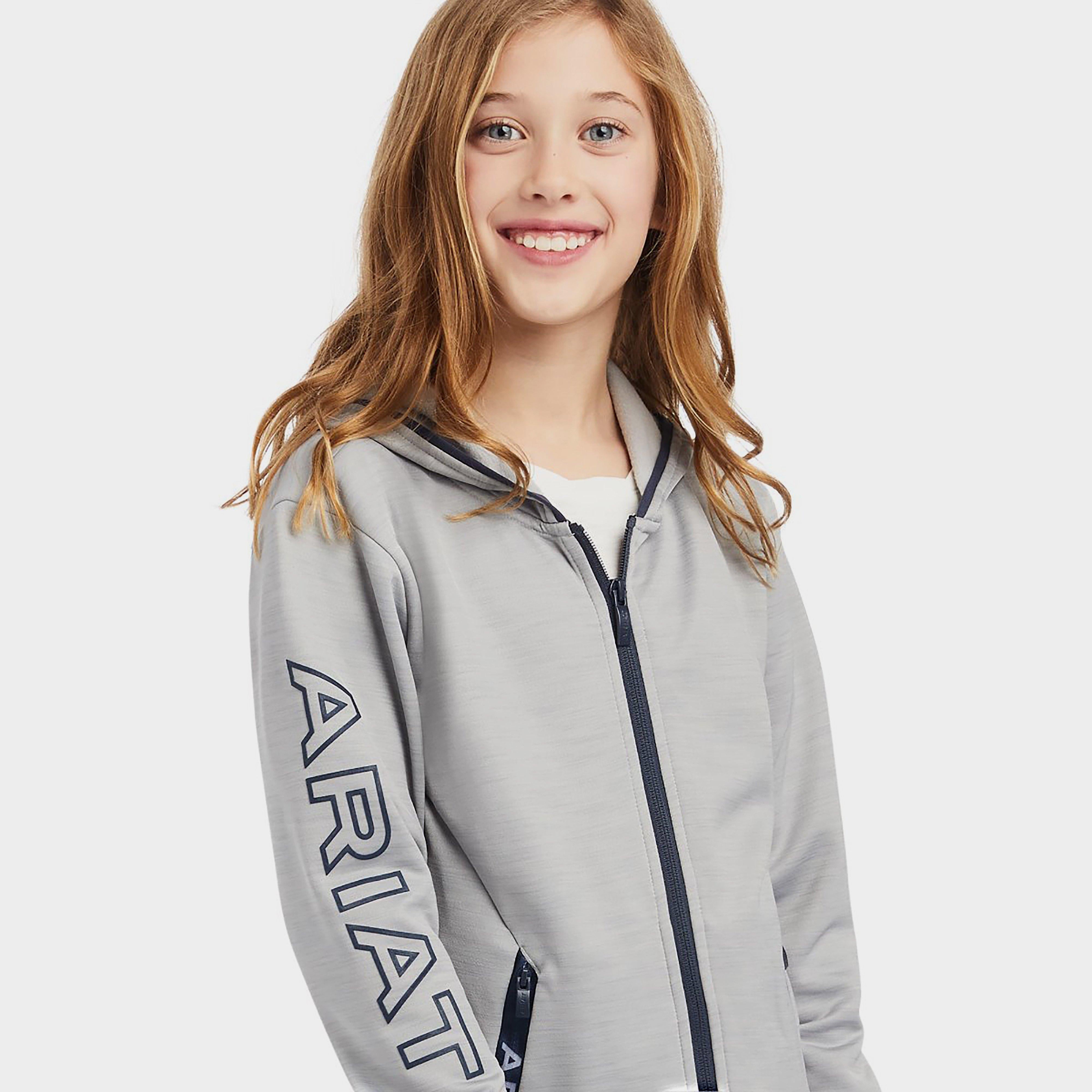 Childs Byron Zip Hoodie Heather Grey