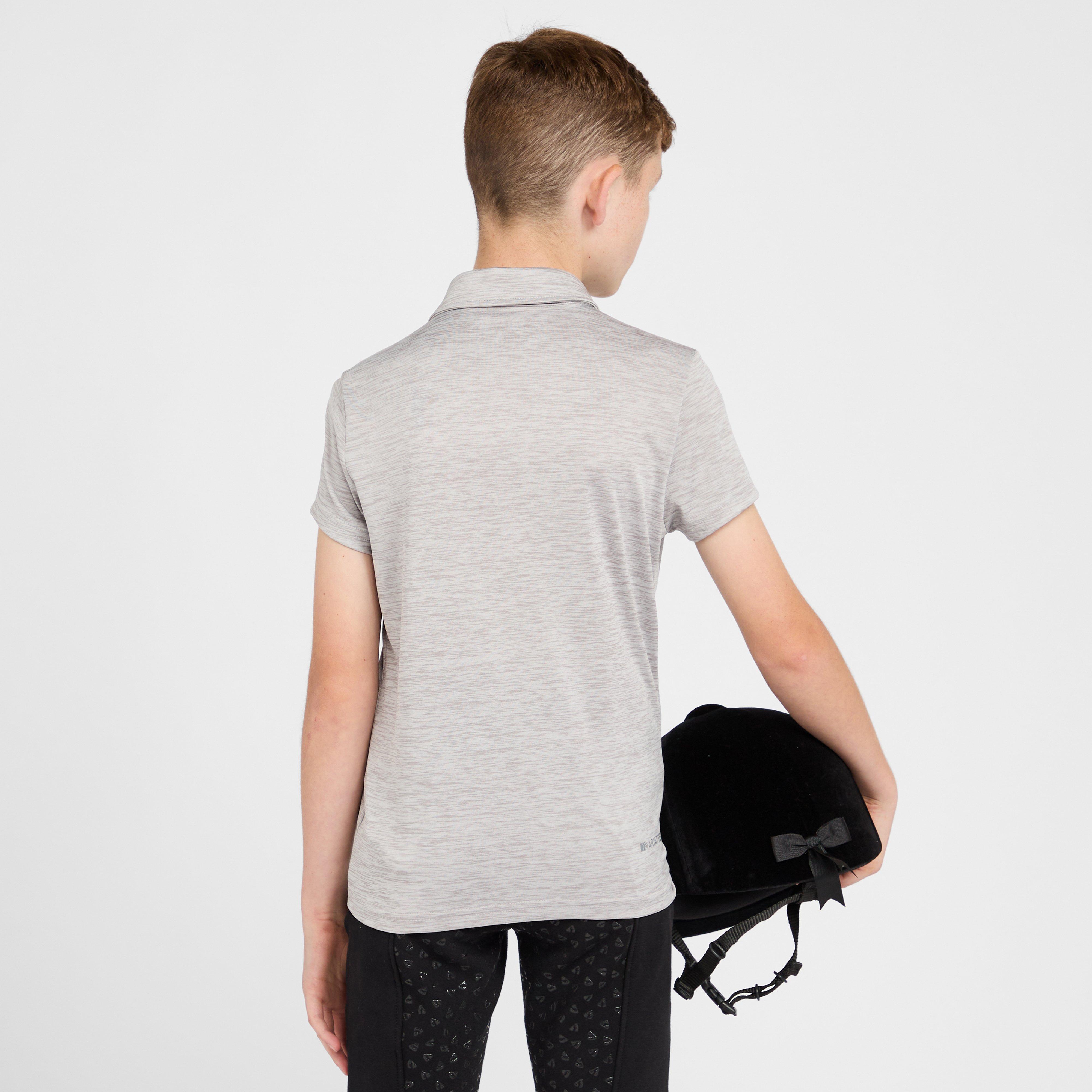 Childs Laguna Short Sleeved Polo Shirt Heather Grey