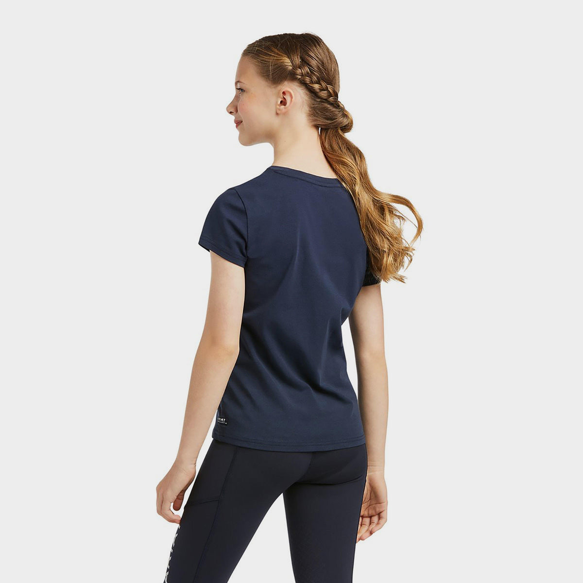 Childs Vertical Logo Short Sleeved Top Navy