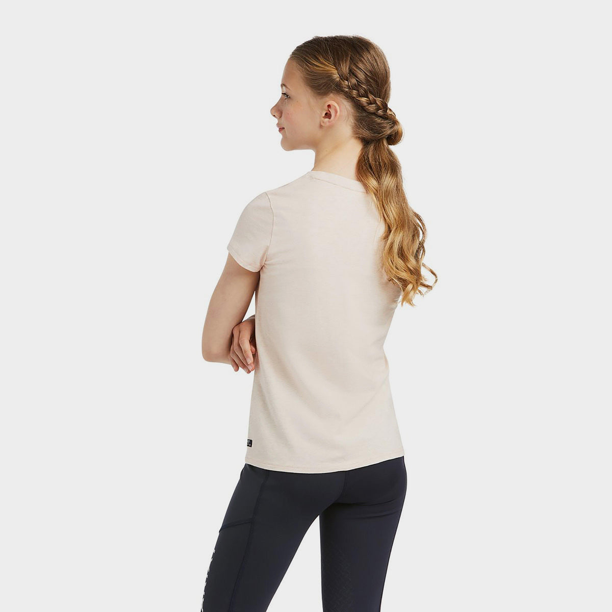 Childs Wonderful Dream Short Sleeved Top Heather Pink