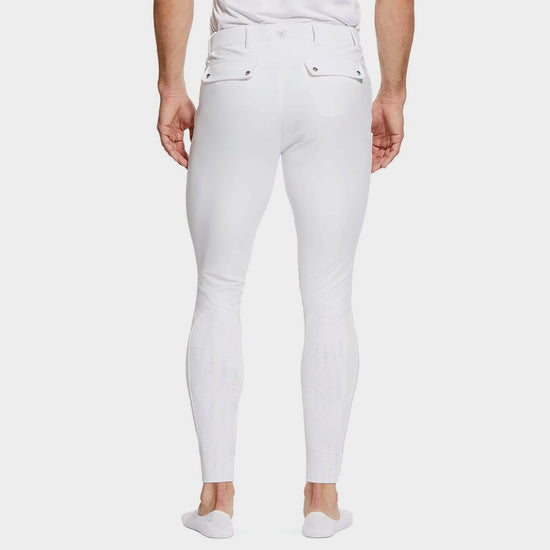 Mens Tri Factor Grip Knee Patch Breech White