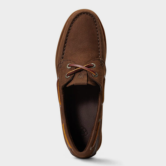Womens Antigua Boat Shoe Chocolate Brown