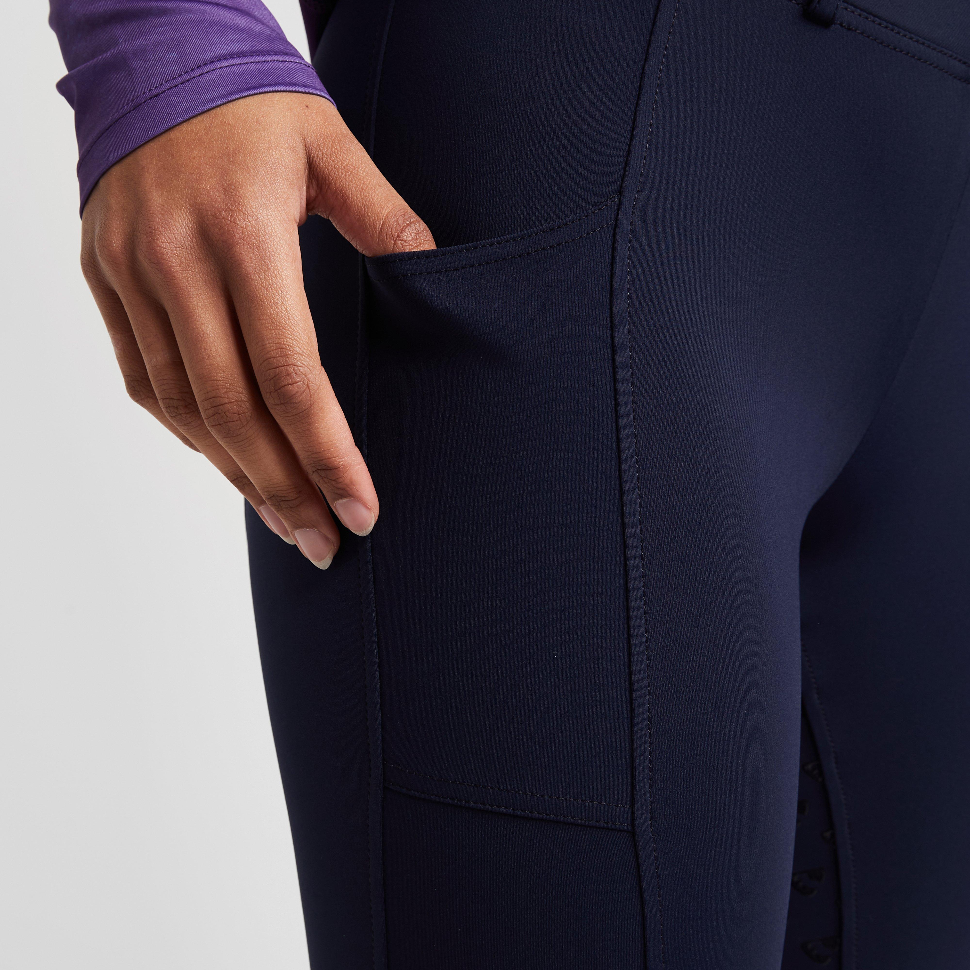 Womens Albany Full Seat Riding Tights Navy